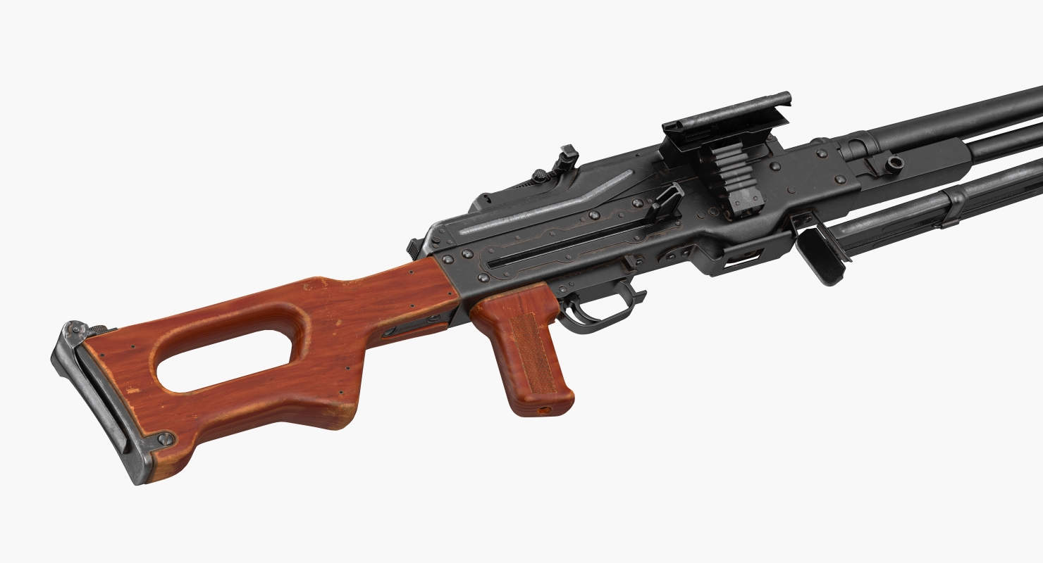 3D model Machine Gun PKM