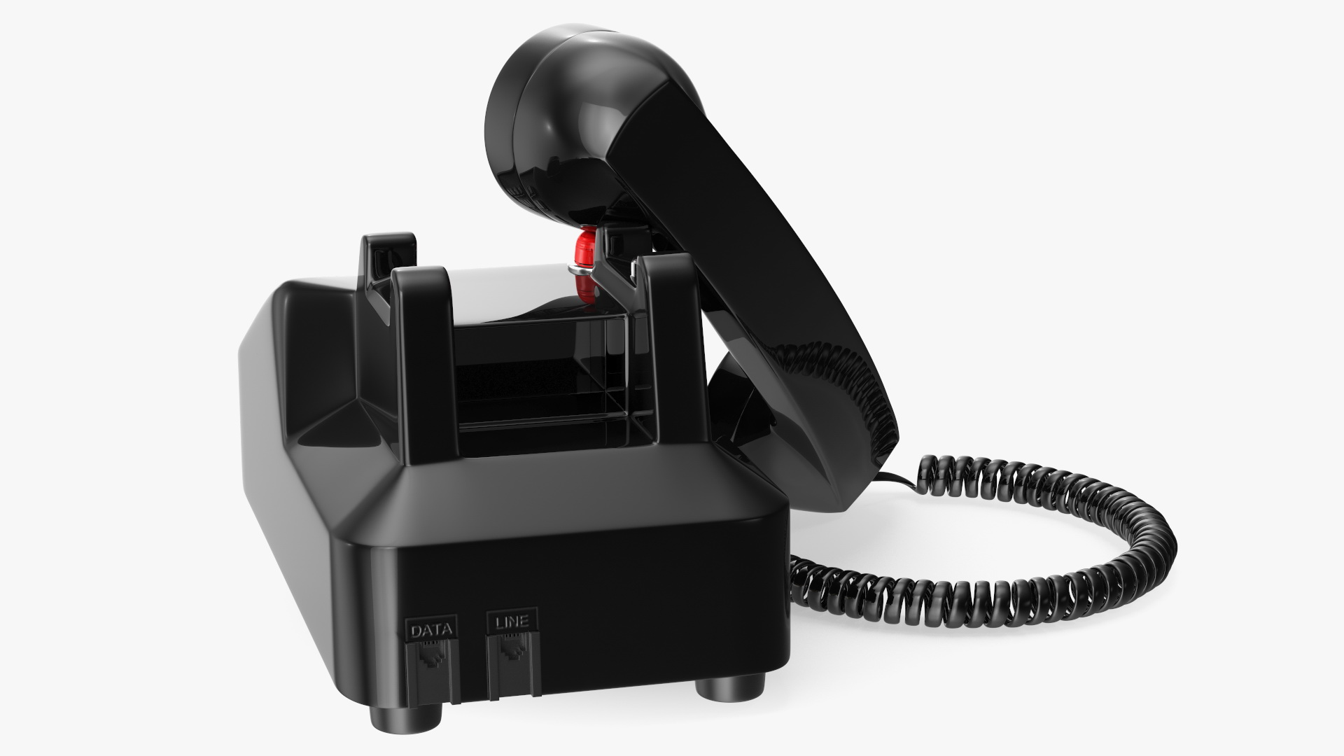 Antique Retro Telephone Off Hook 3D