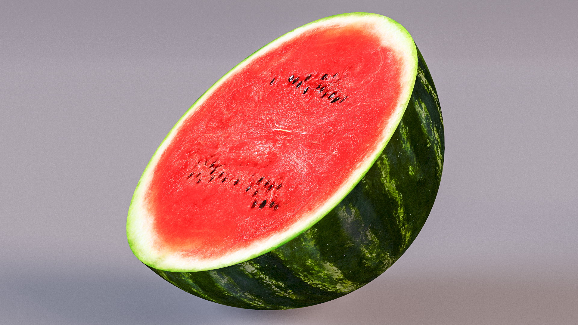 Half of Fresh Watermelon 3D model