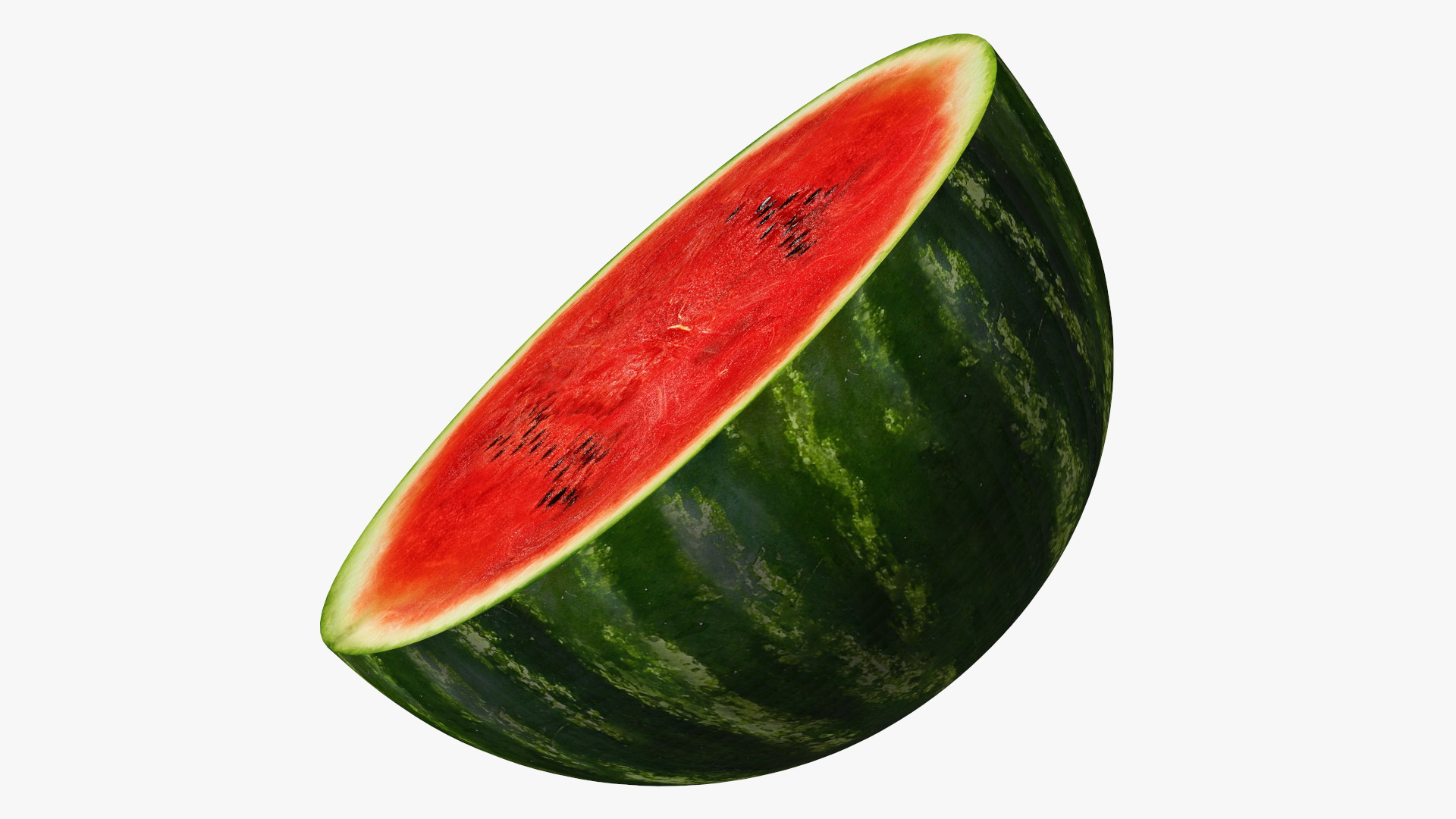 Half of Fresh Watermelon 3D model