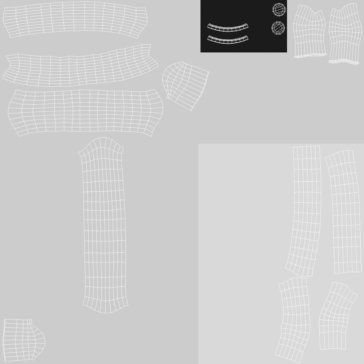 Neon Tube Light Number 9 3D model