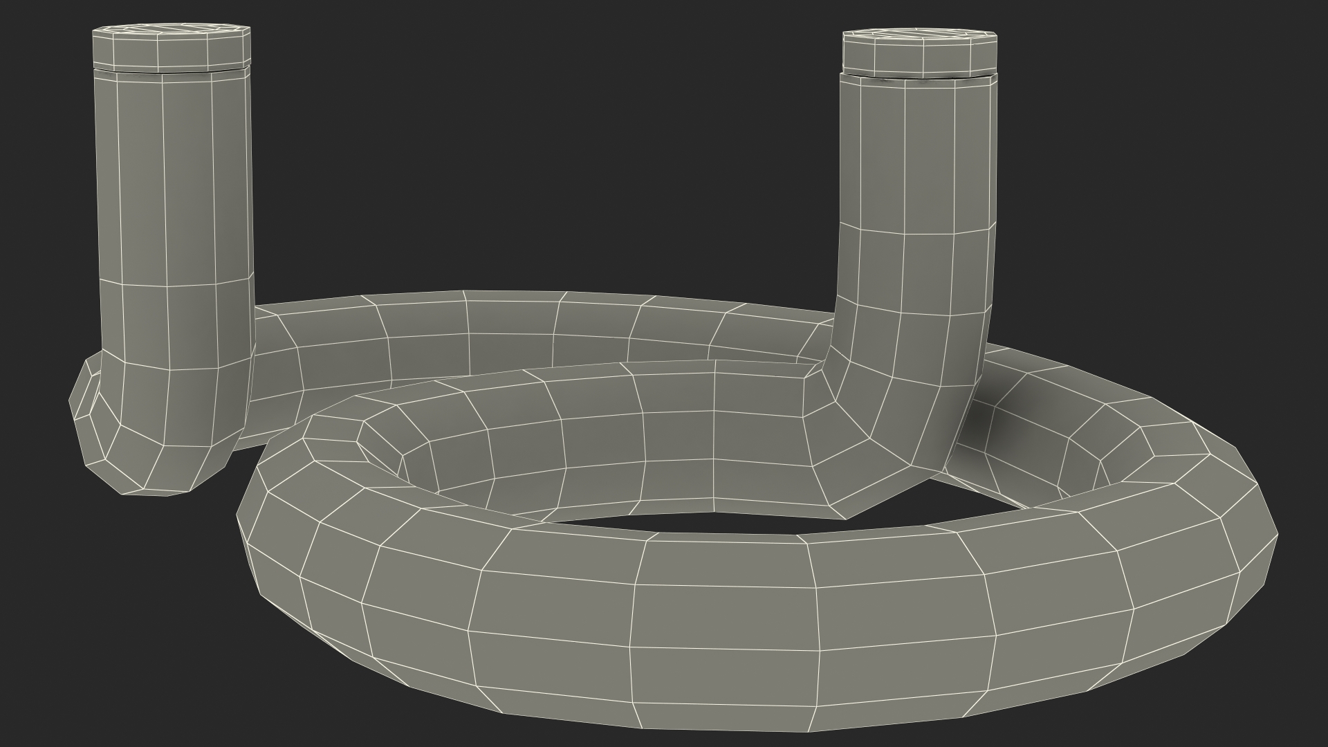 Neon Tube Light Number 9 3D model