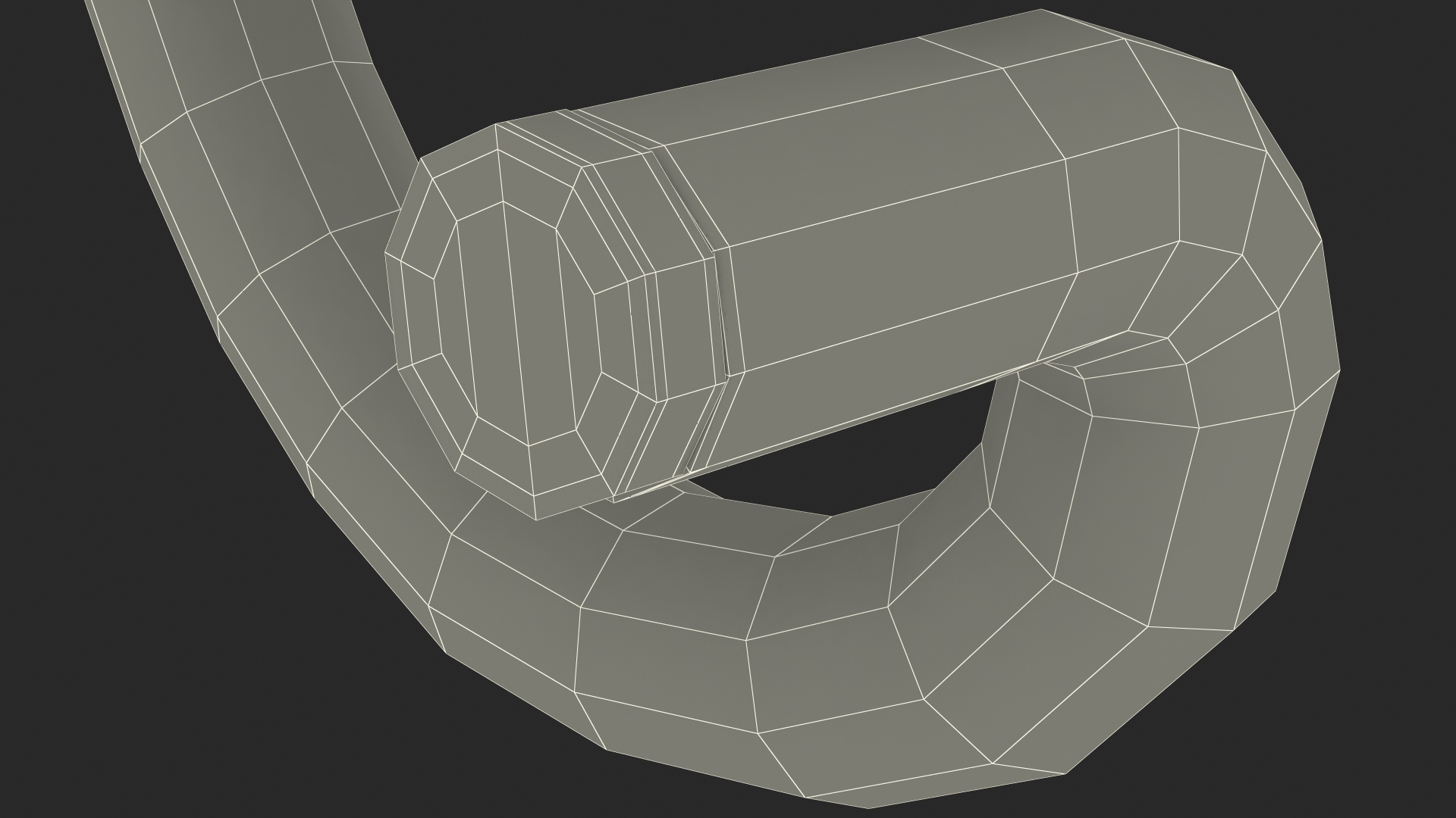 Neon Tube Light Number 9 3D model