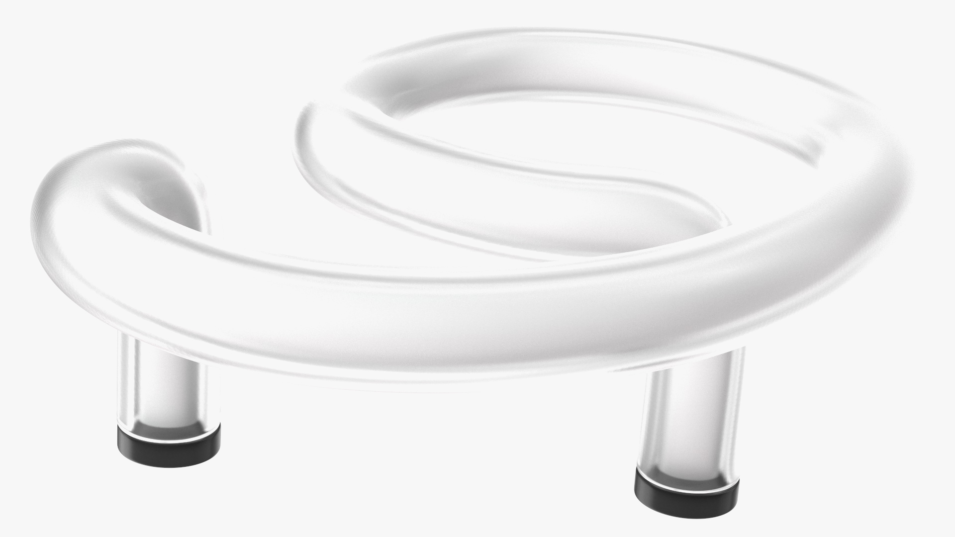 Neon Tube Light Number 9 3D model