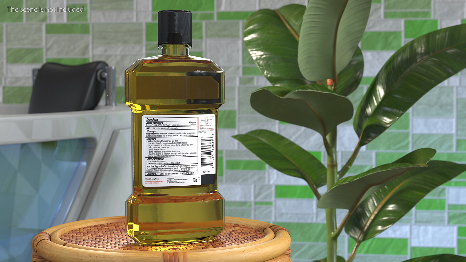 Listerine Original Oral Care Antiseptic Mouthwash 1L 3D