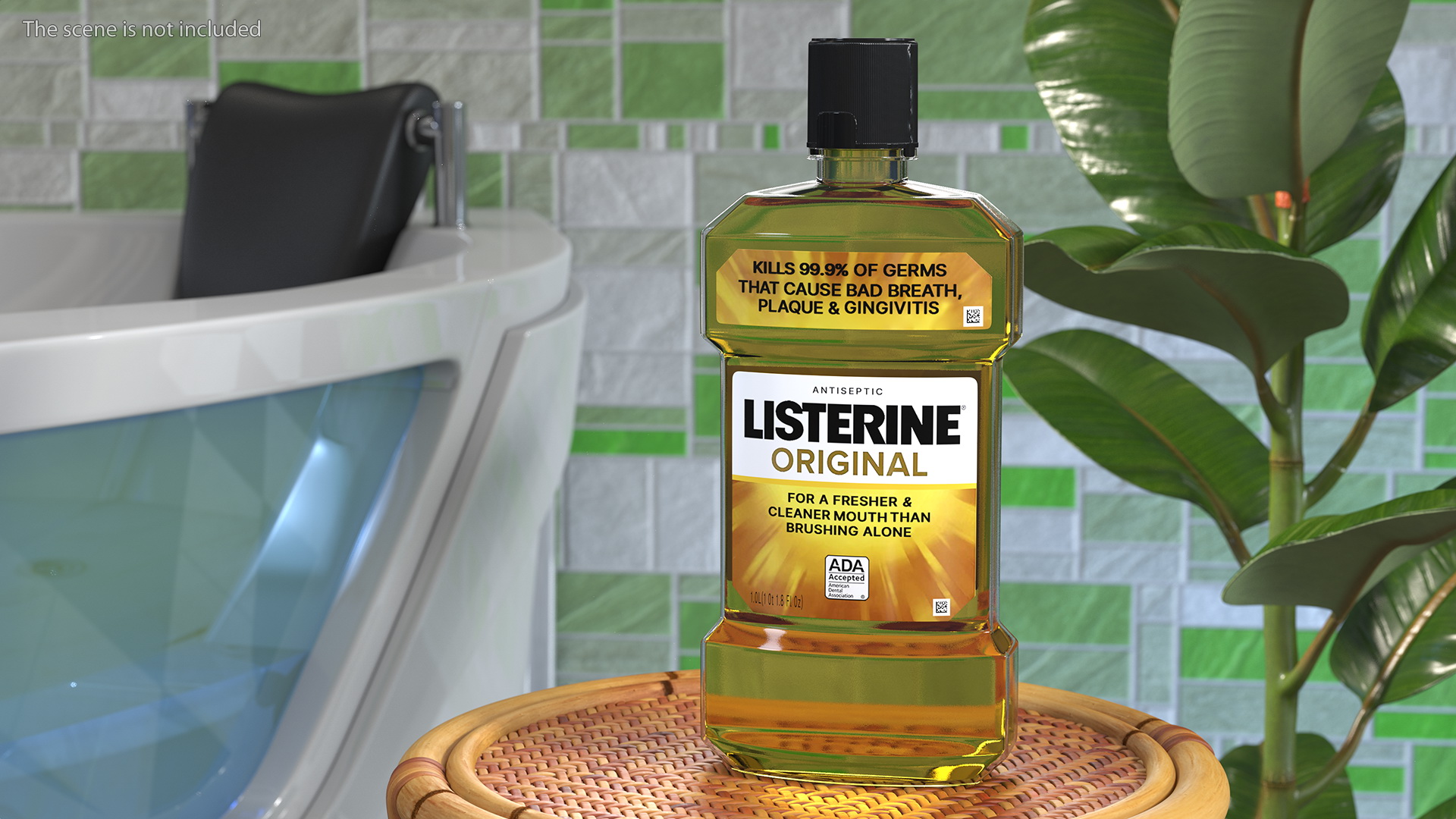 Listerine Original Oral Care Antiseptic Mouthwash 1L 3D