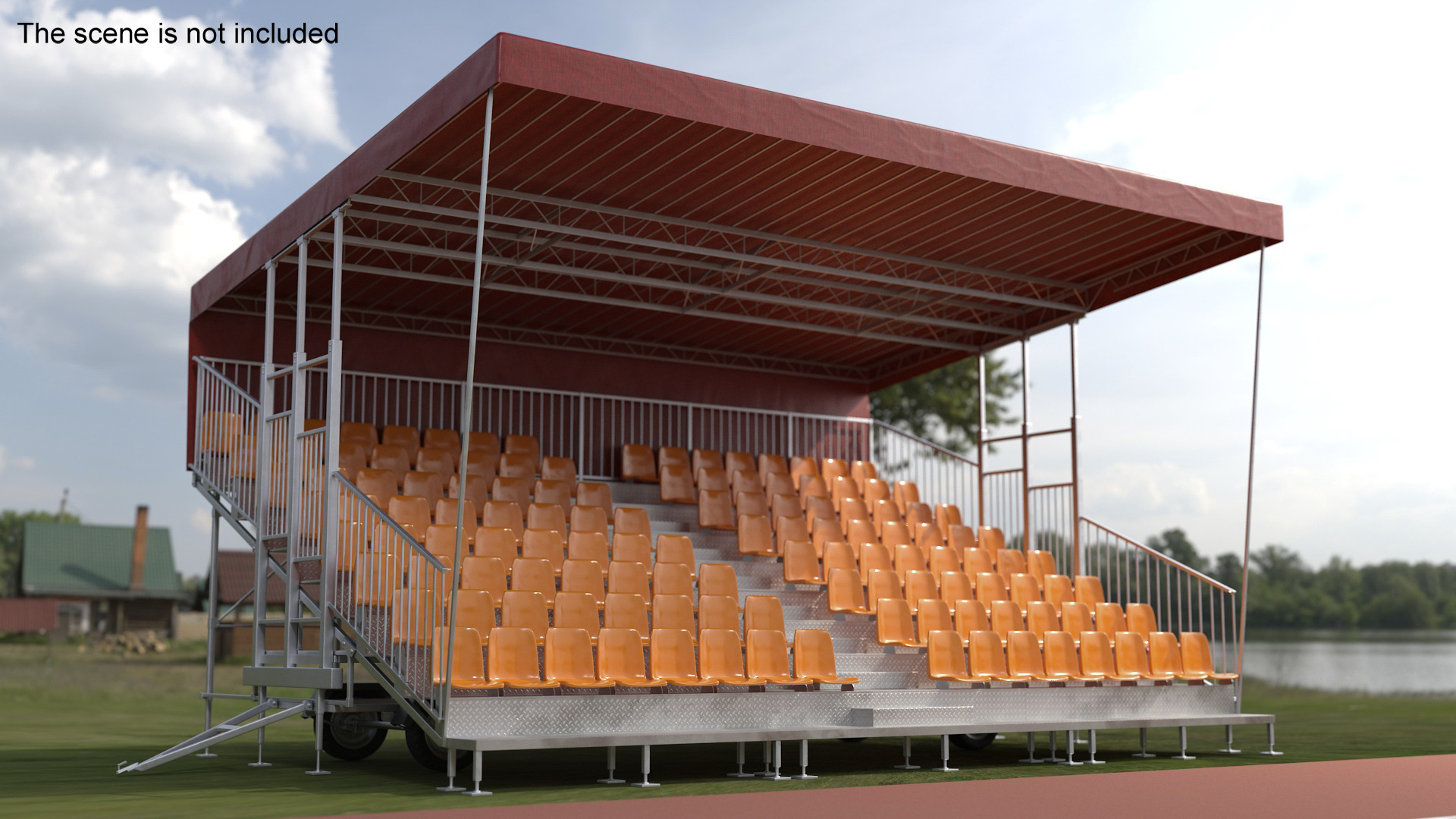 3D Outdoor Grandstand model