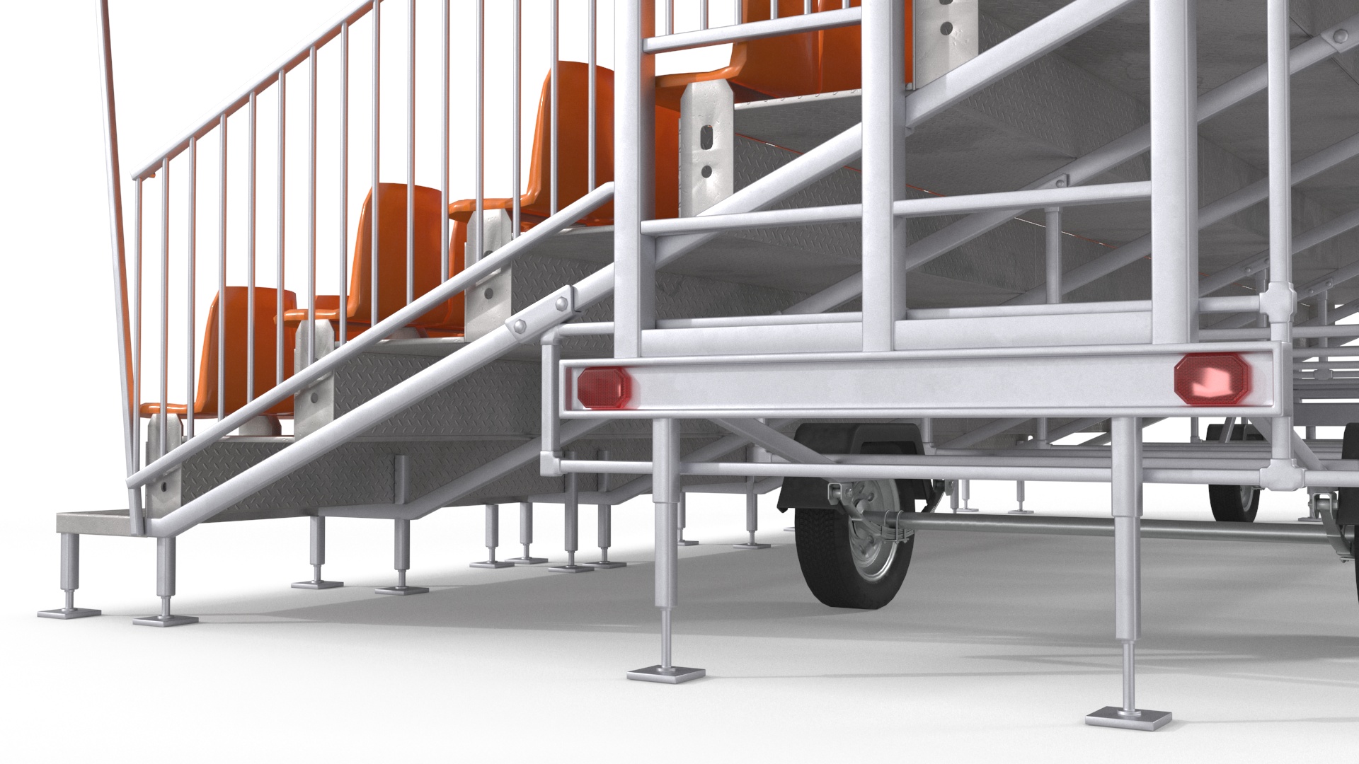 3D Outdoor Grandstand model