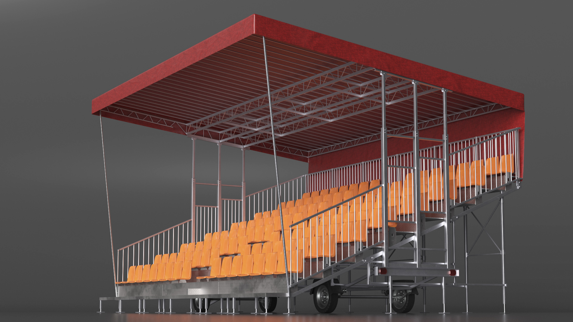 3D Outdoor Grandstand model