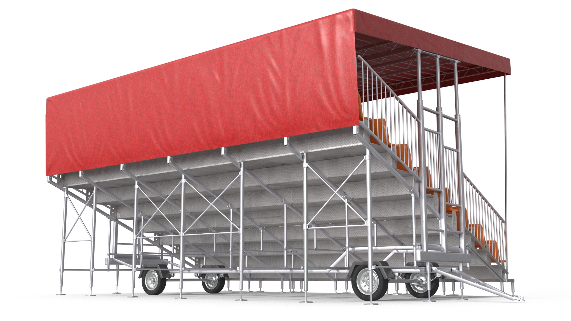 3D Outdoor Grandstand model