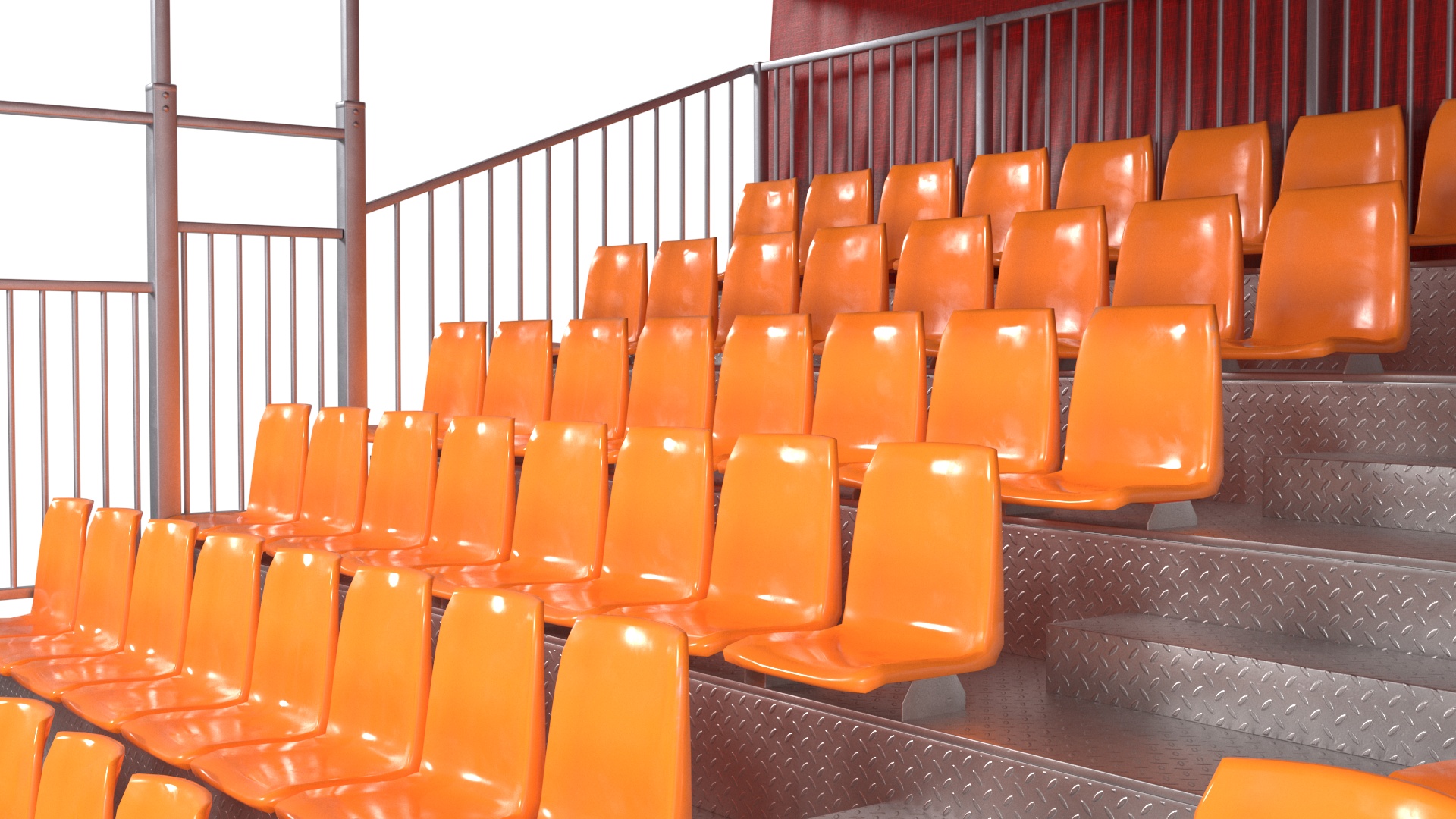 3D Outdoor Grandstand model