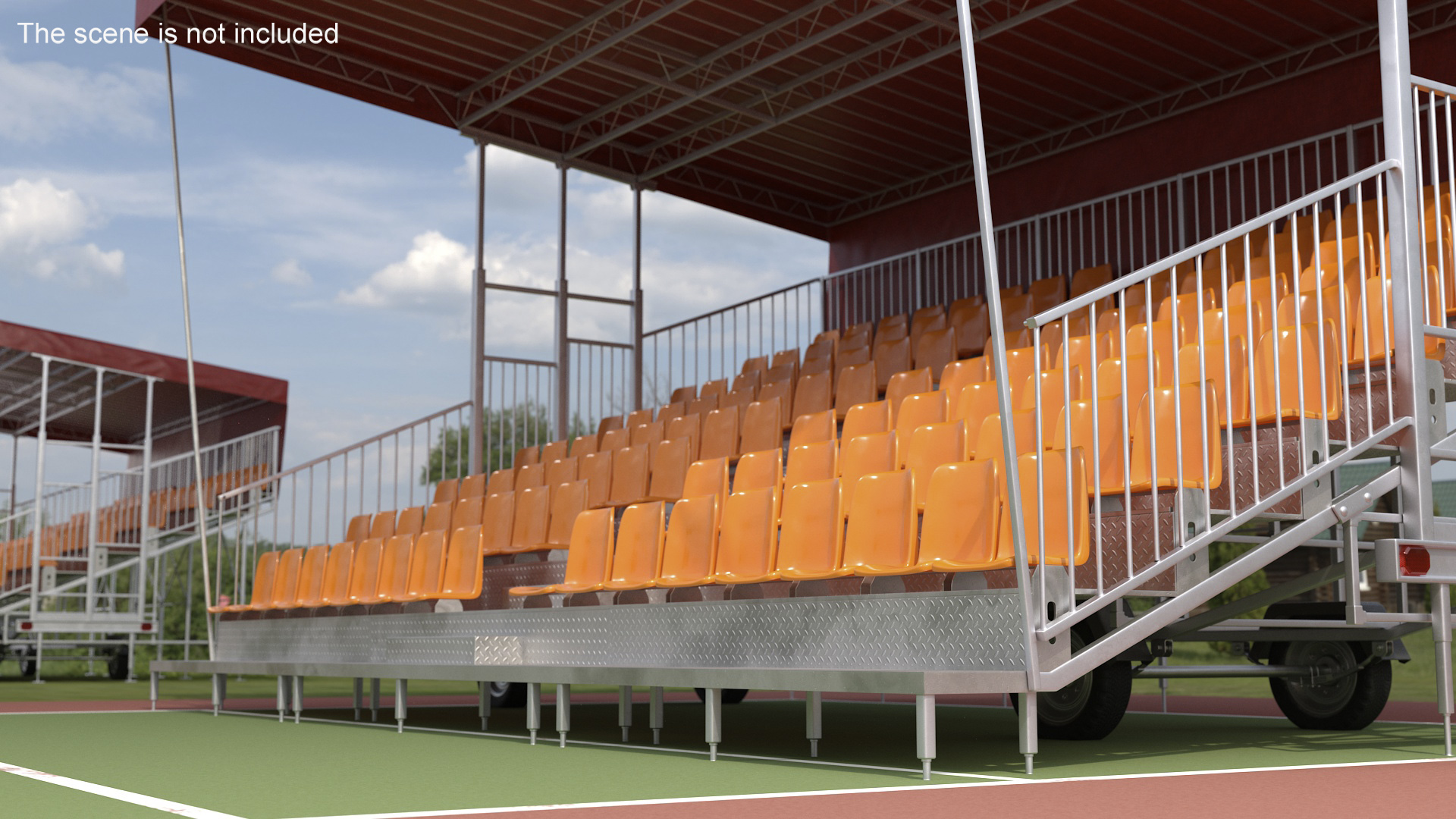 3D Outdoor Grandstand model