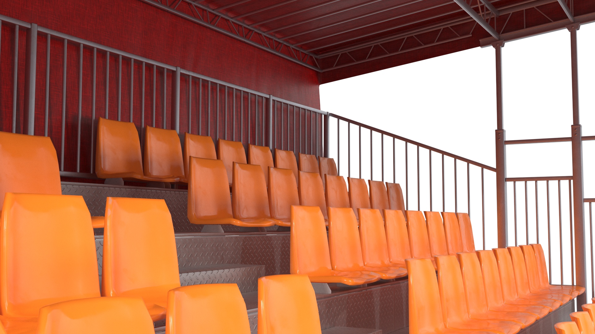 3D Outdoor Grandstand model