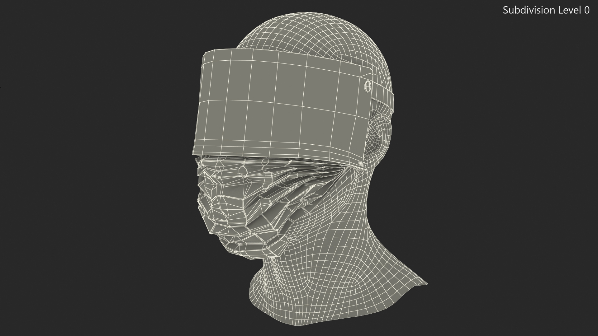 Face Shield with Medical Mask 3D model