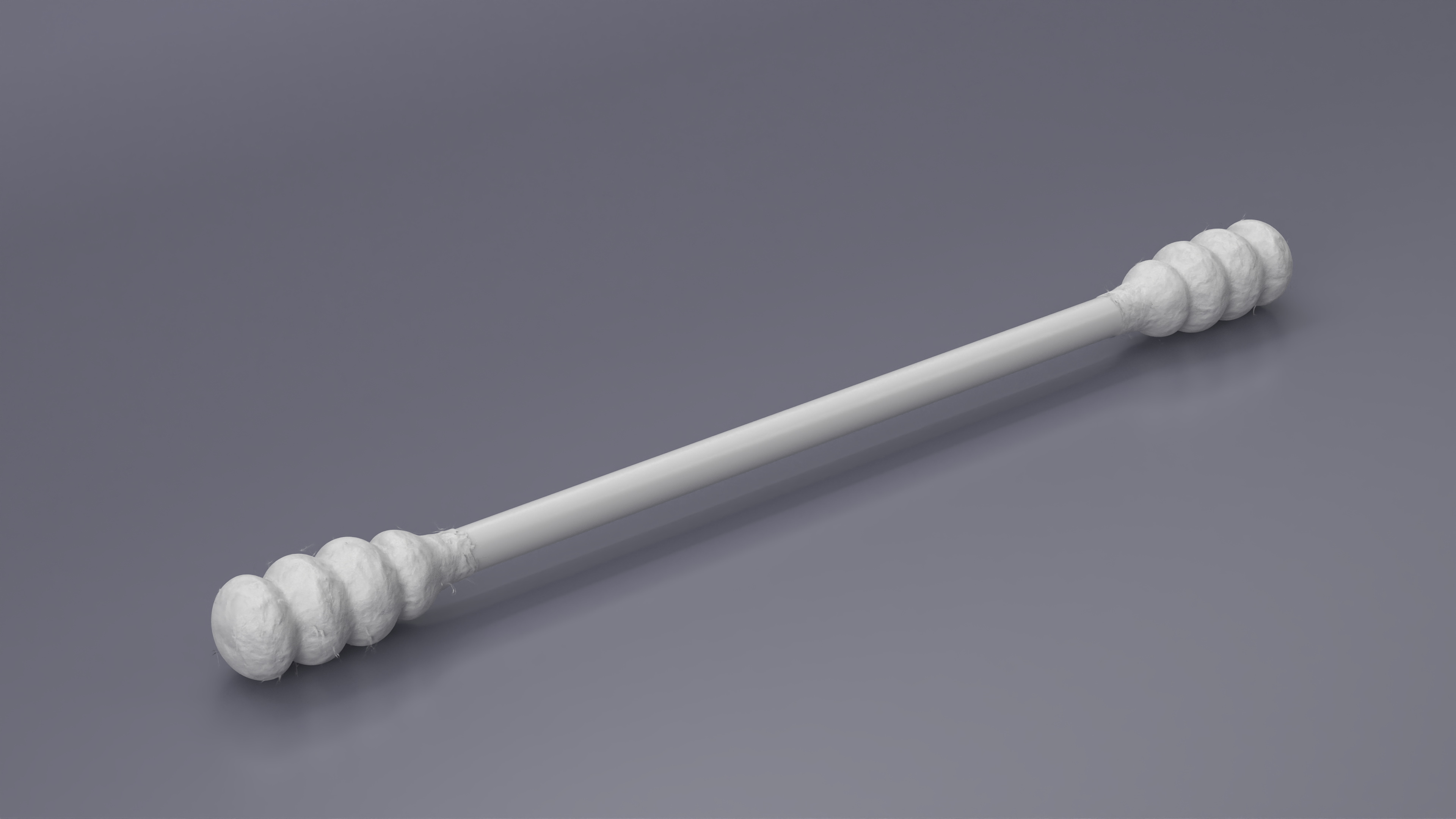Cotton Swab Ring Type White 3D