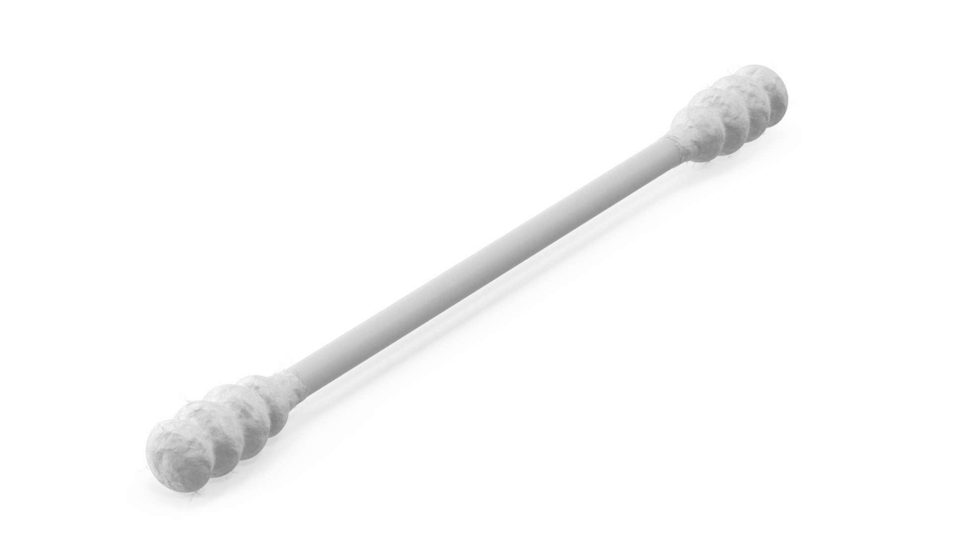 Cotton Swab Ring Type White 3D