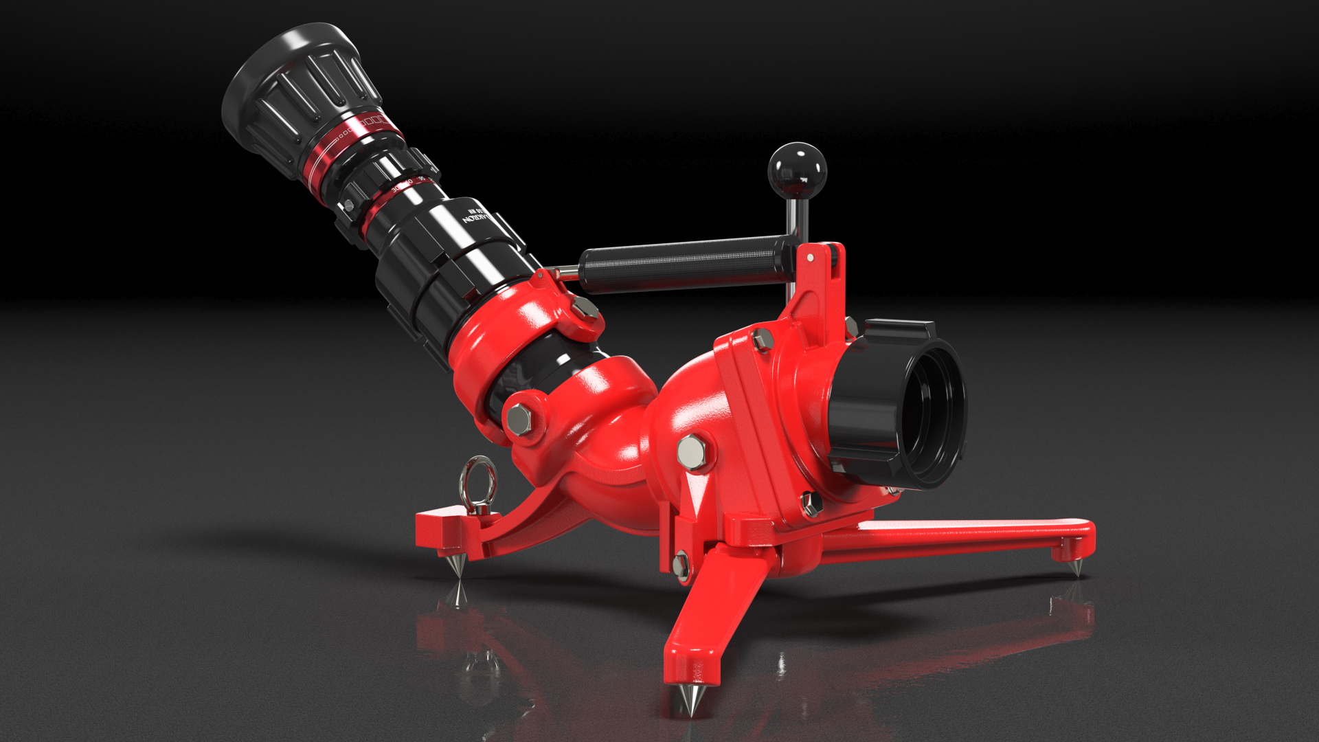 Rosenbauer RB 6 Fire Portable Monitor 3D