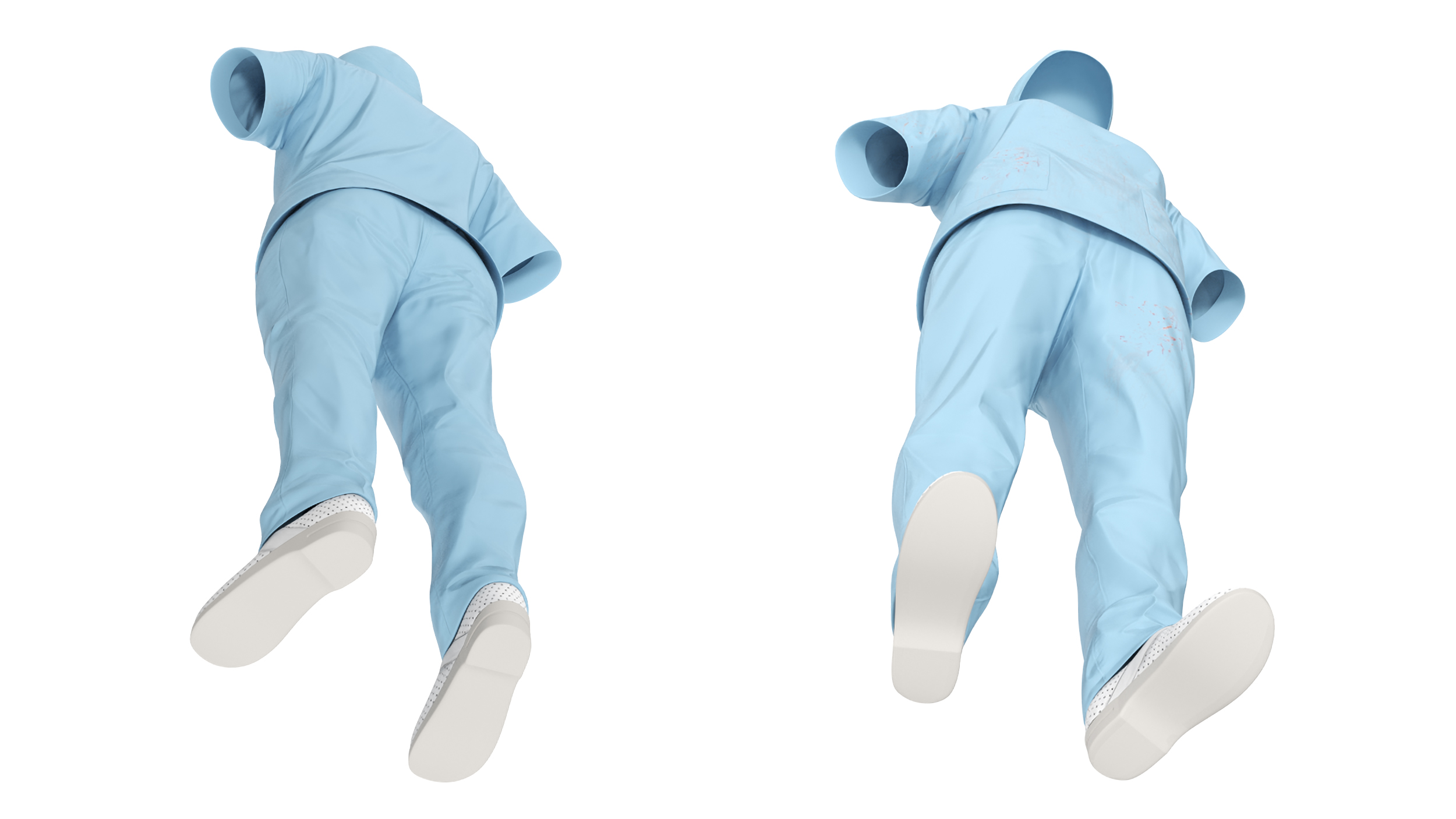 3D Medical Scrubs Uniform with Cap