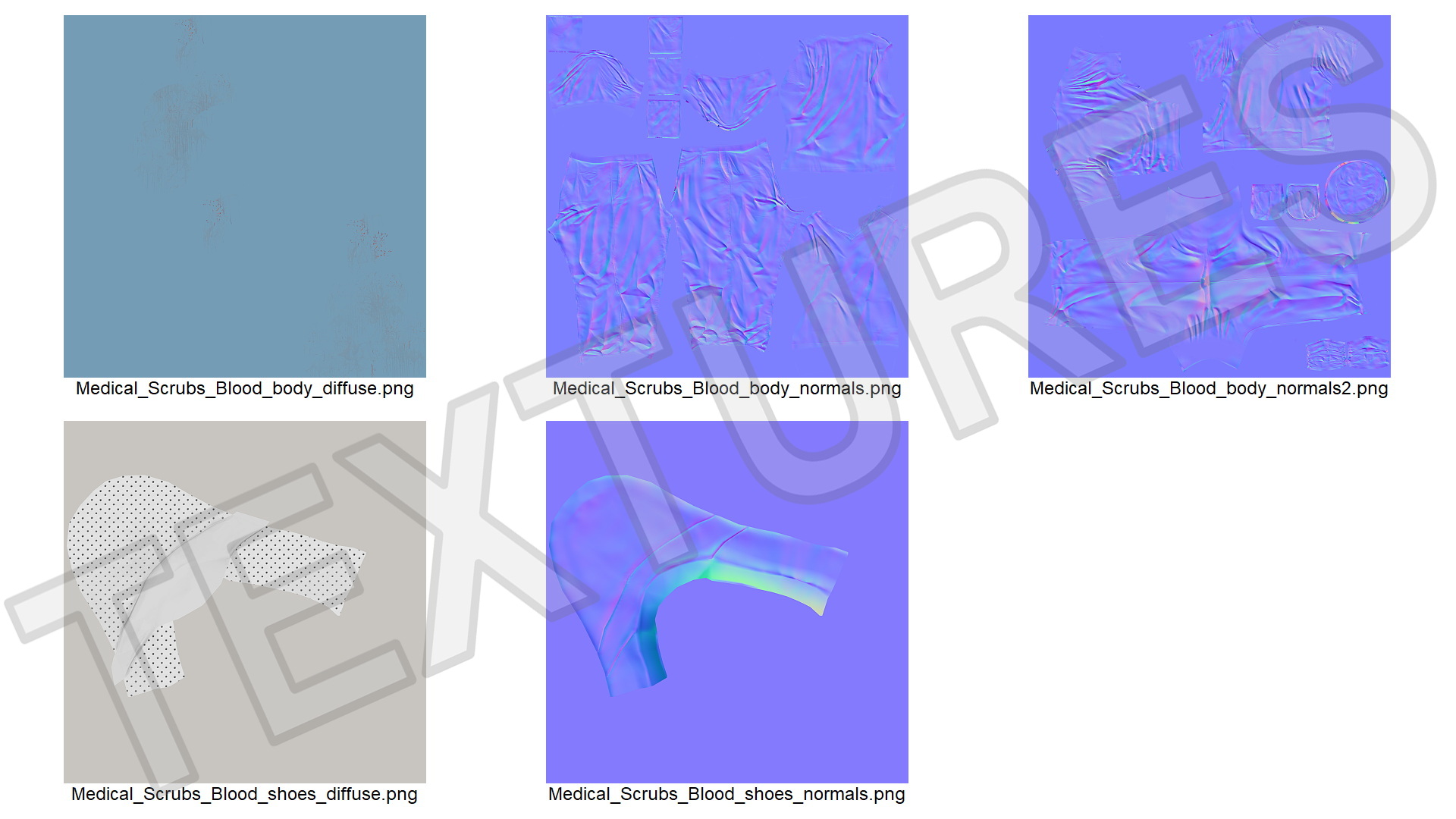 3D Medical Scrubs Uniform with Cap