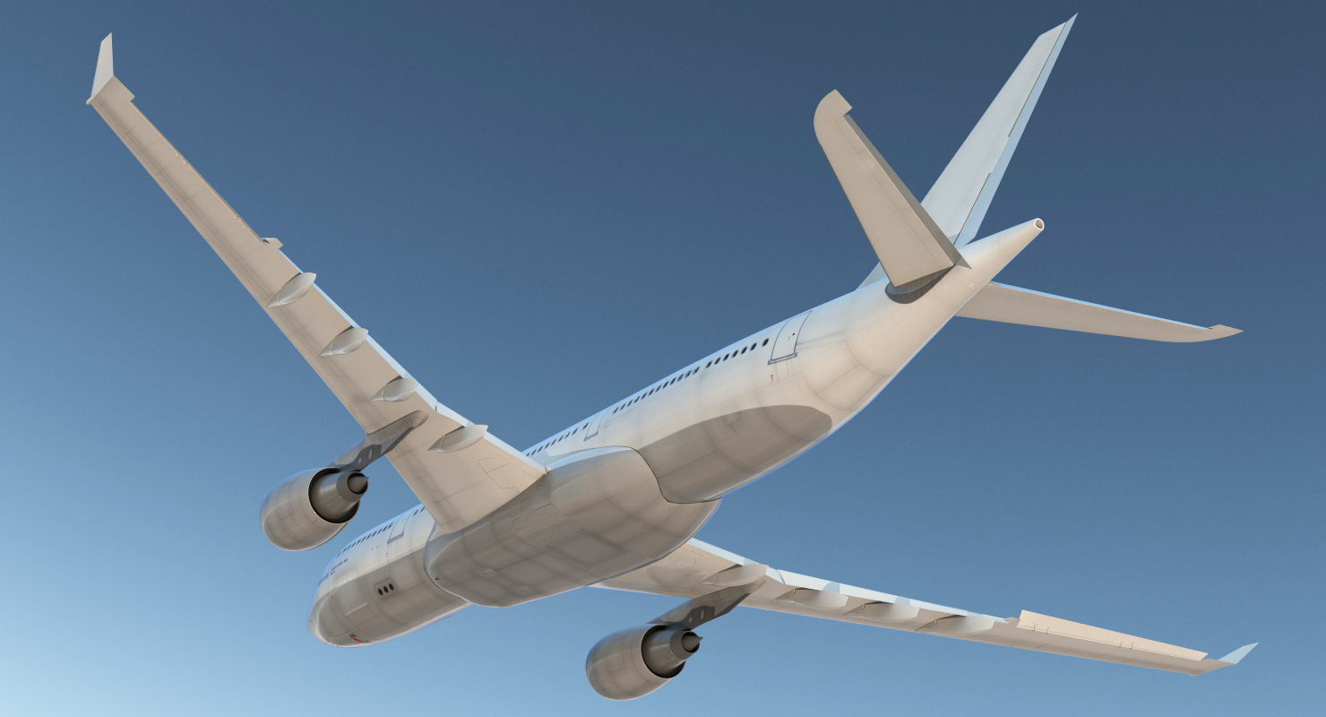 3D Jet Airliner Airbus A330 200 Generic