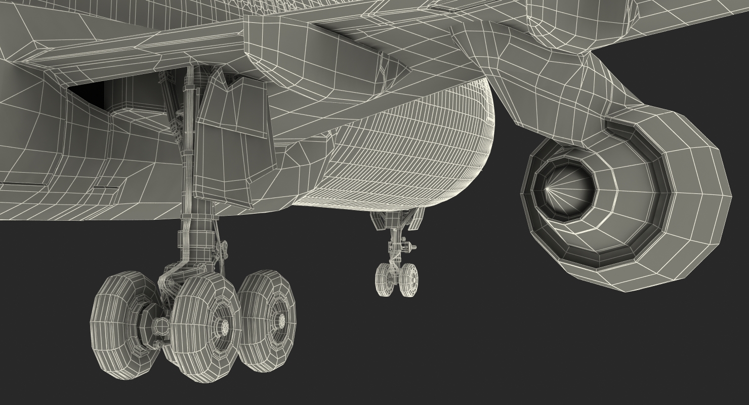 3D Jet Airliner Airbus A330 200 Generic