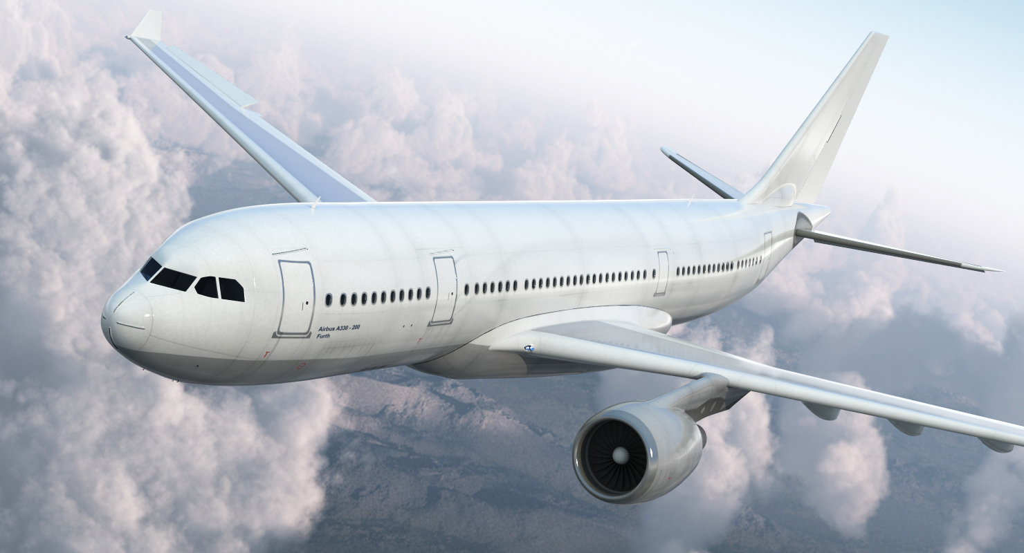 3D Jet Airliner Airbus A330 200 Generic