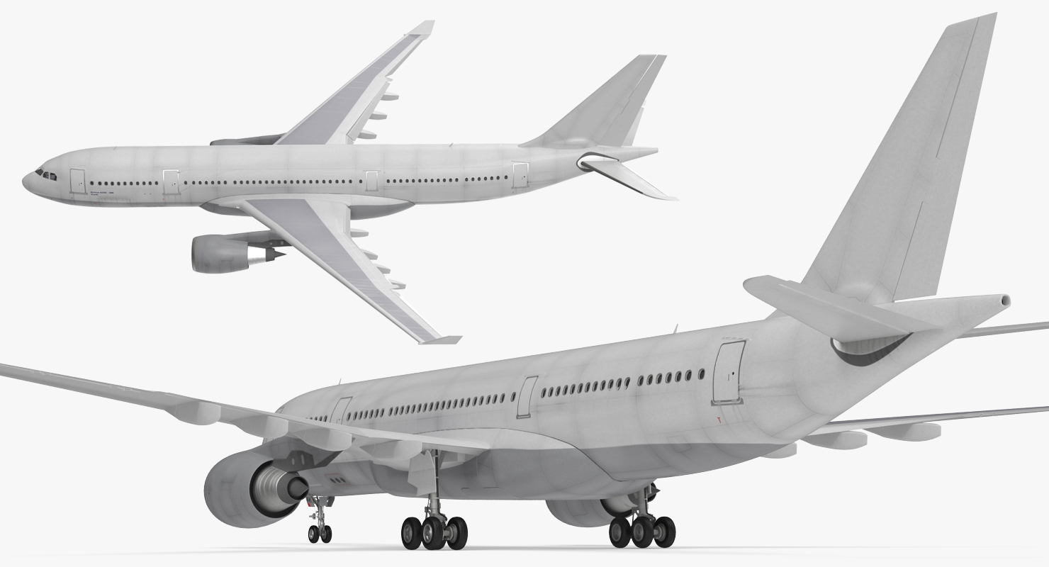 3D Jet Airliner Airbus A330 200 Generic