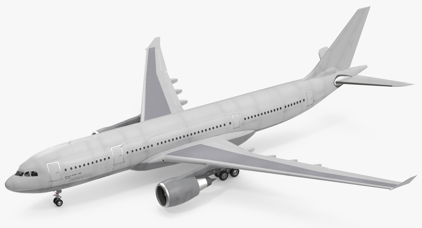 3D Jet Airliner Airbus A330 200 Generic
