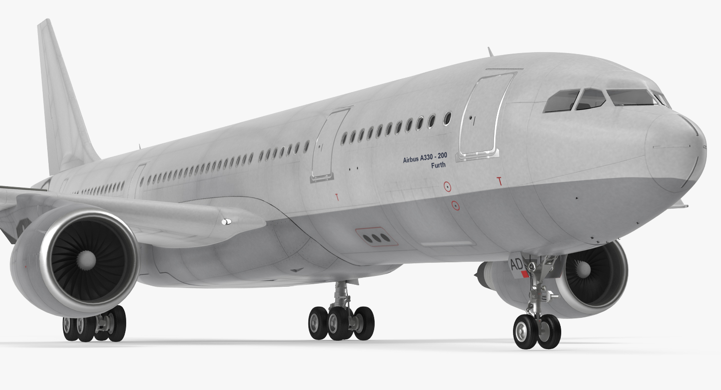 3D Jet Airliner Airbus A330 200 Generic