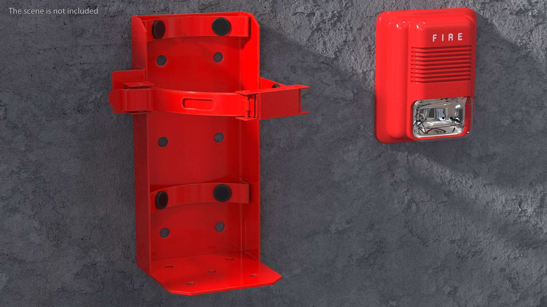 3D Small Size Mount for Fire Extinguisher model
