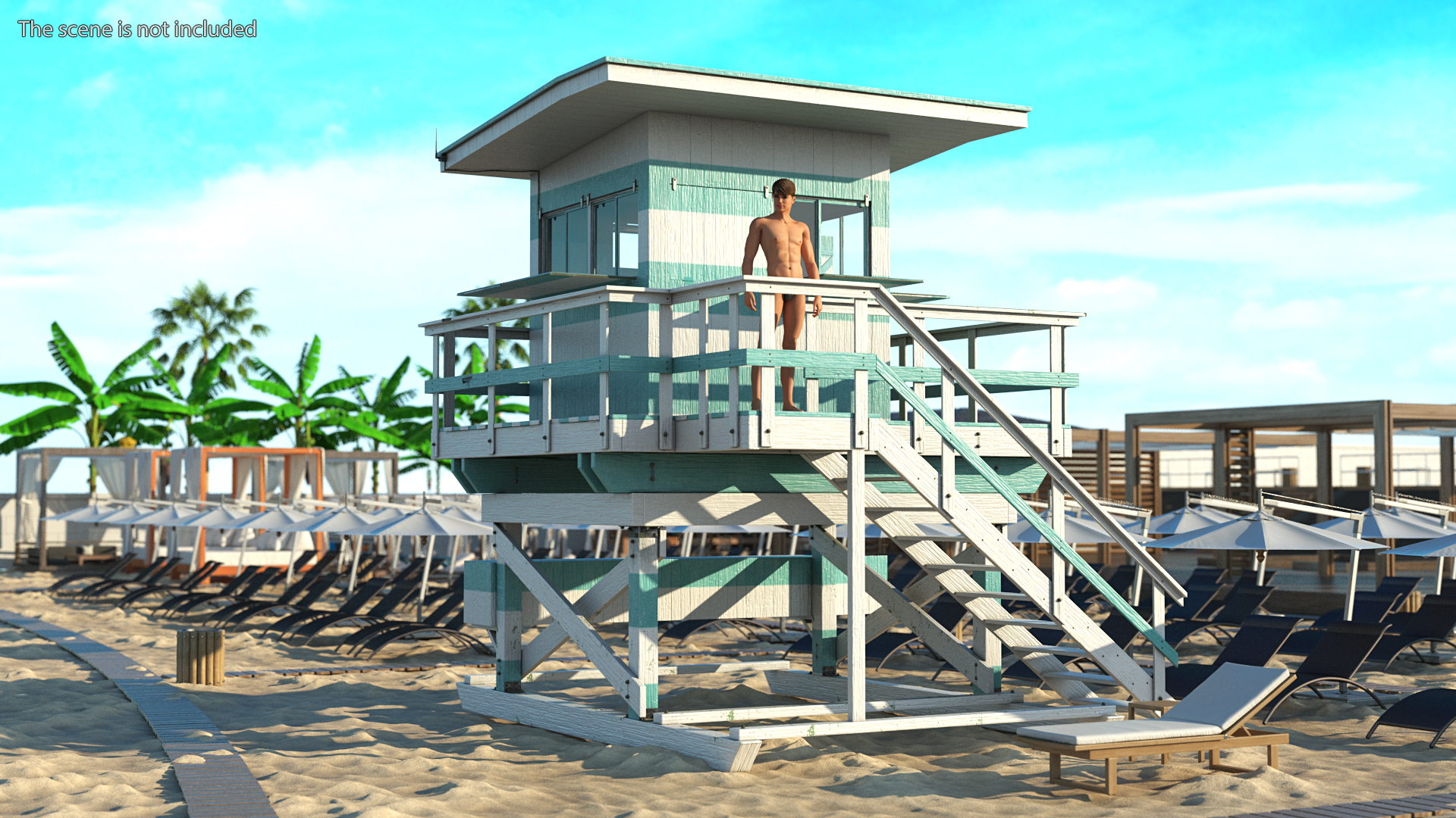 3D model Lifeguard Tower