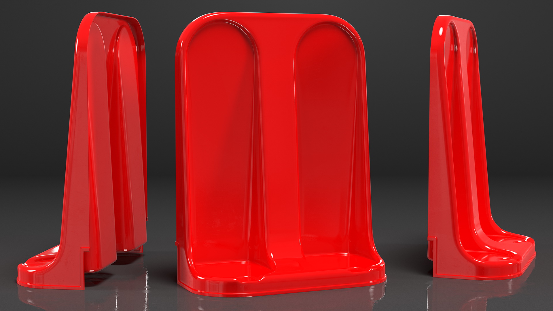 3D Double Fire Extinguisher Fiberglass Stand