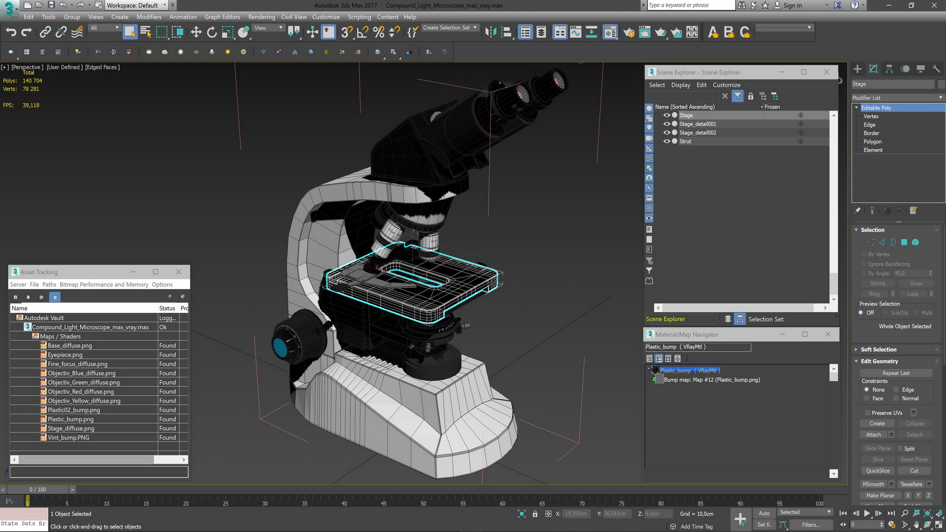 3D model Compound Light Microscope