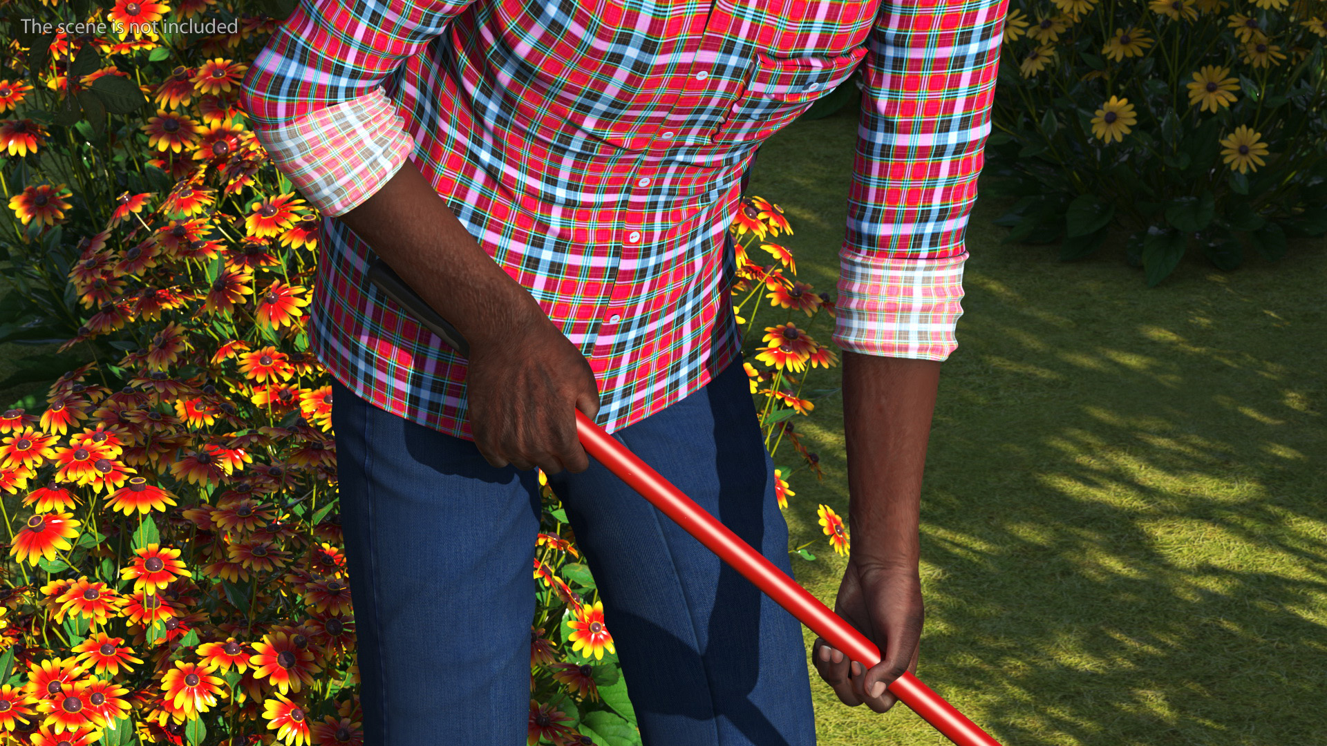 Home Style Afro American Man Rigged for Modo 3D model
