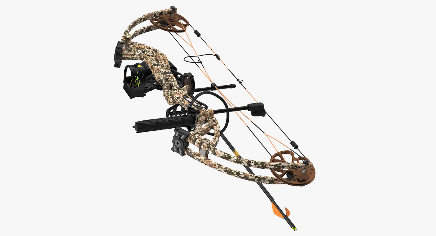 3D model Hunting Compound Bow Bear Cruzer G2