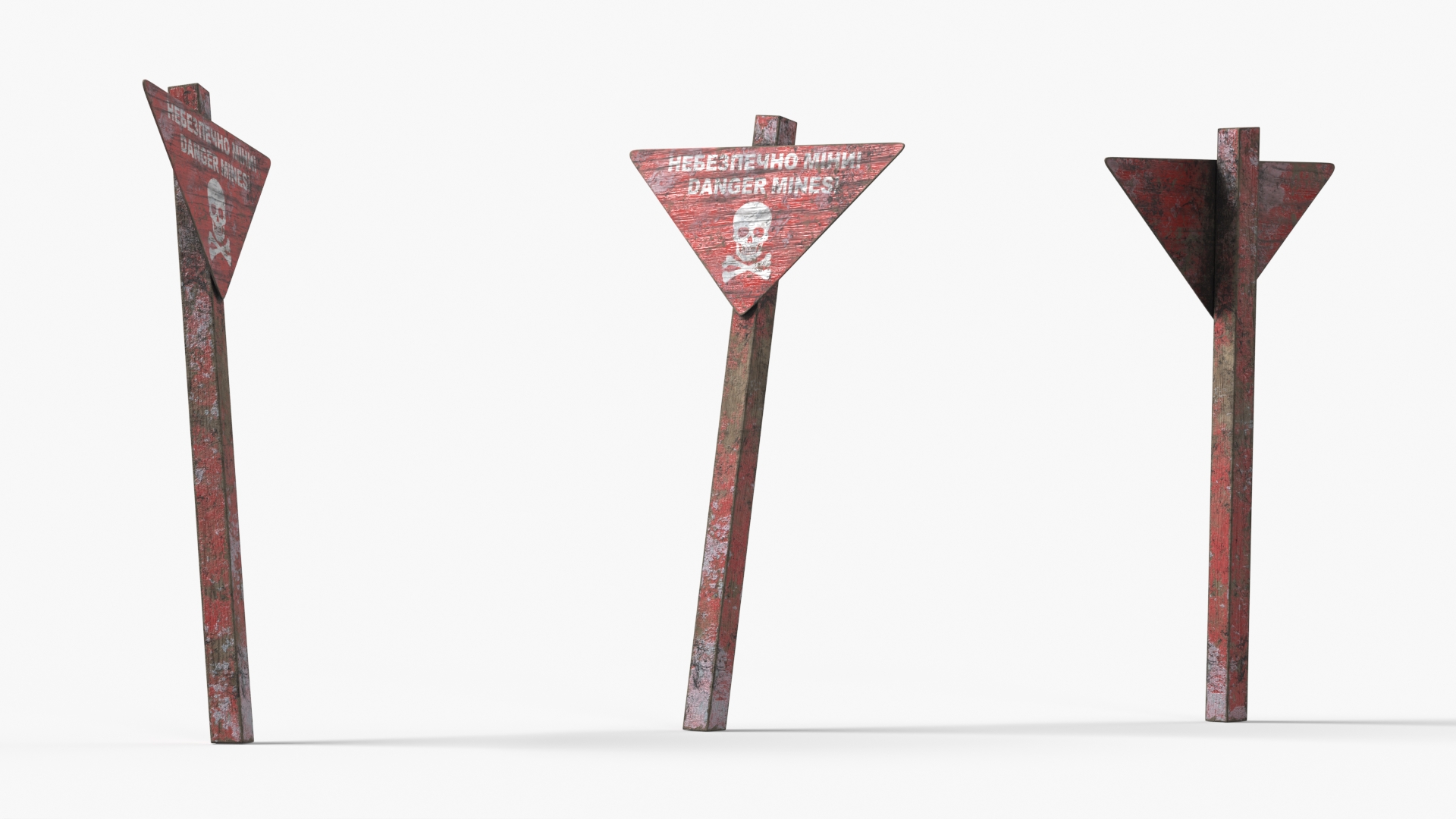 Land Mine Field with Warning Signs, view 6