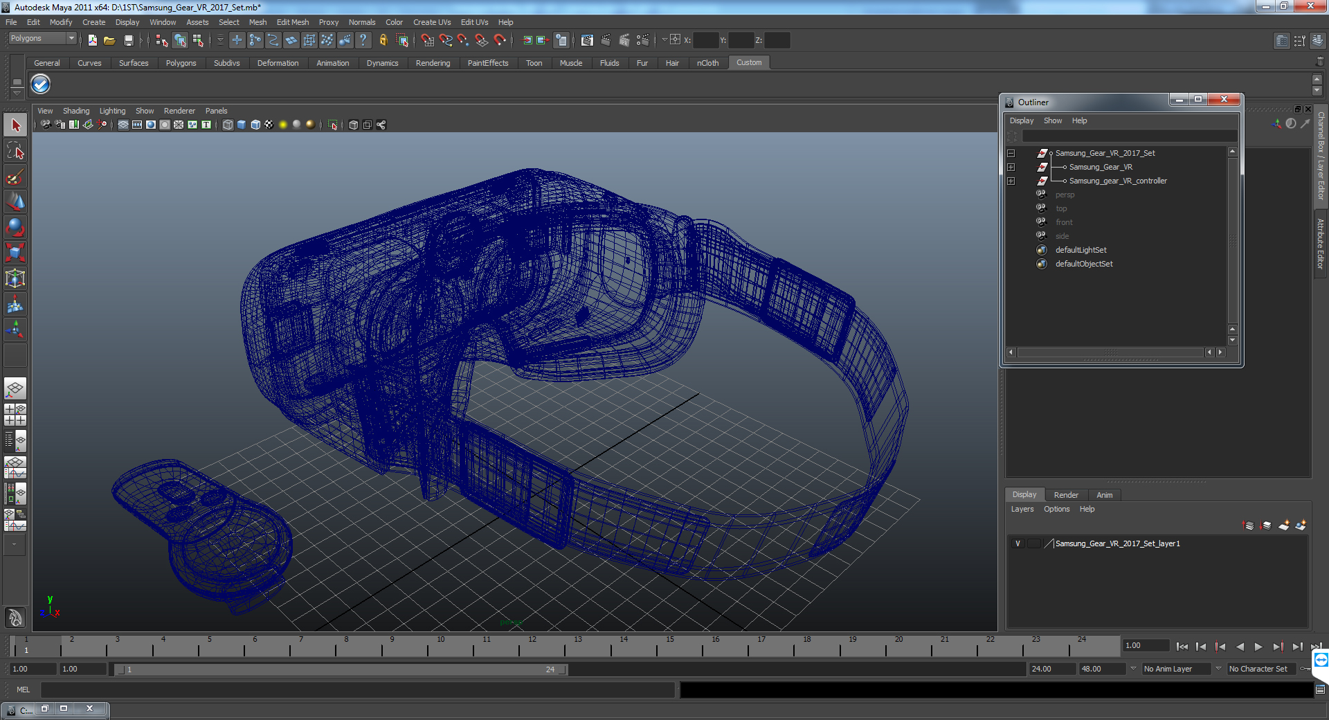Samsung Gear VR 2017 Set 3D model