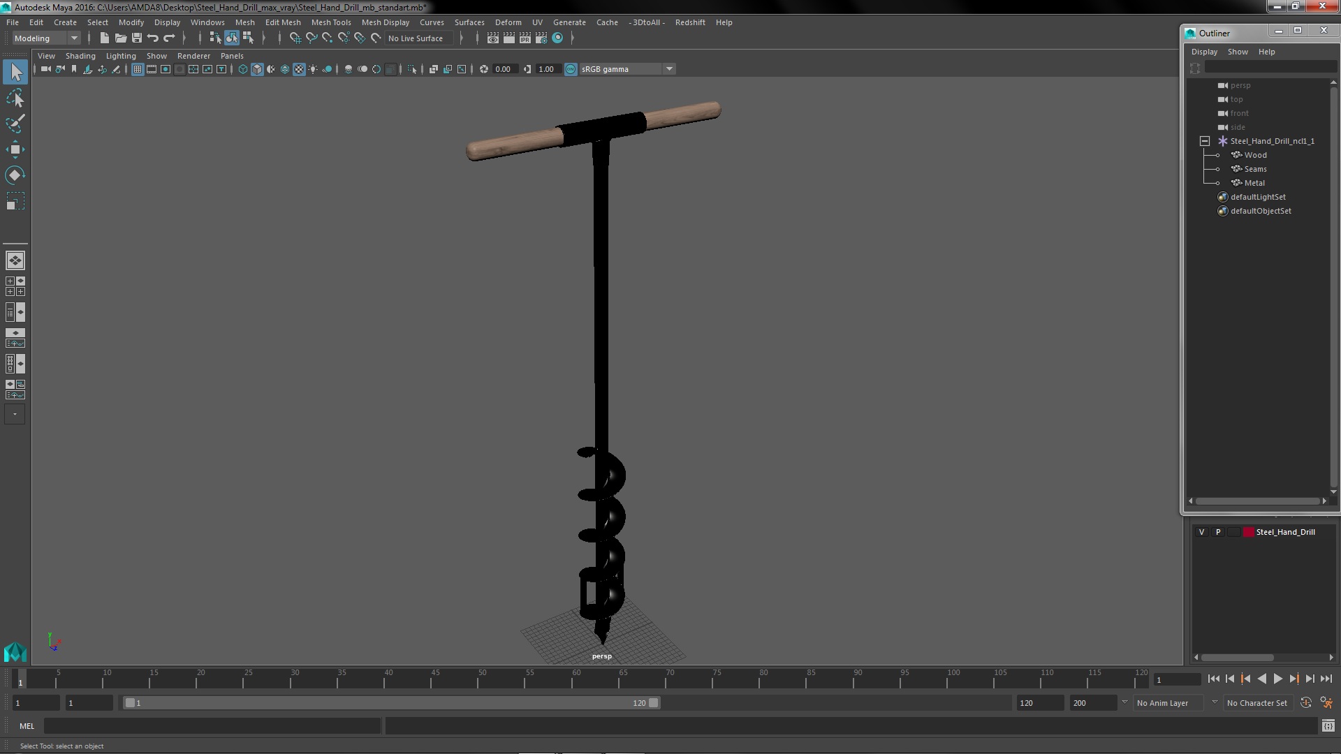 3D Steel Hand Drill