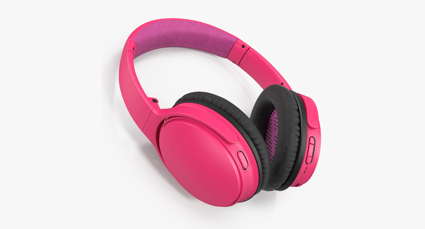 3D Wireless Headphones Generic Lying On