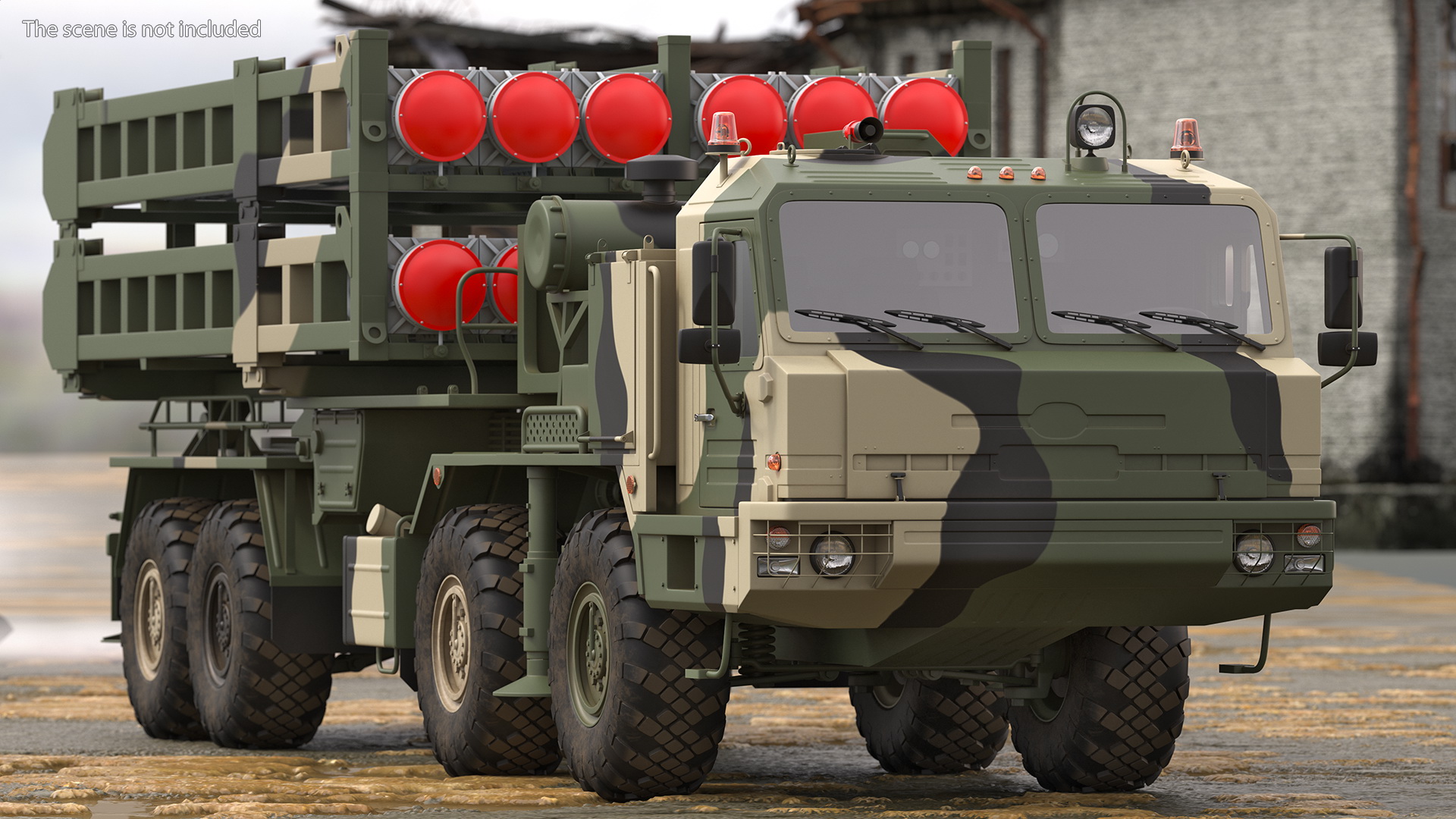 3D Camouflage Vityaz S 350E 50R6 Missile Launcher