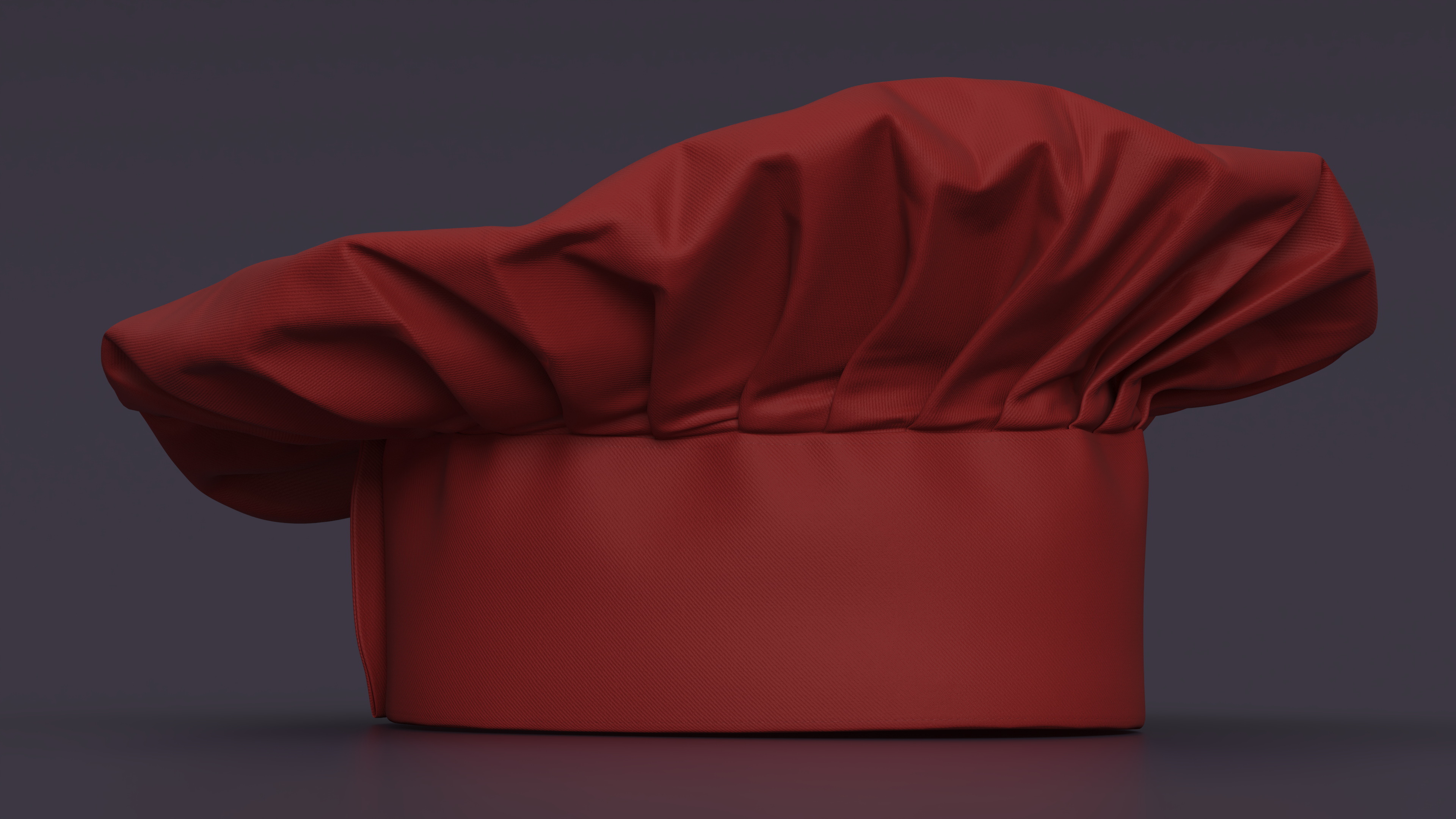 Red Chef Hat 3D