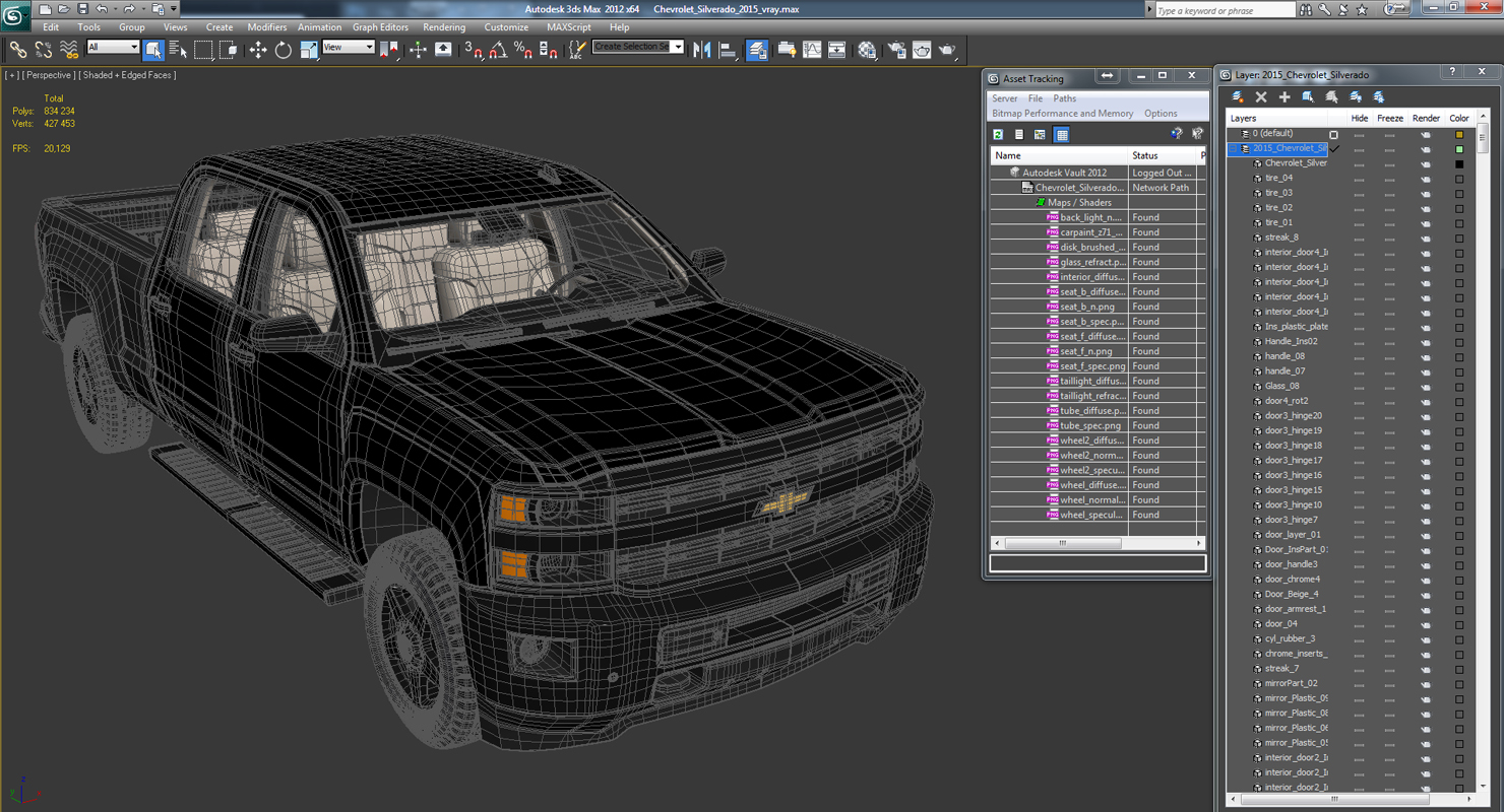 Chevrolet Silverado 2015 3D model