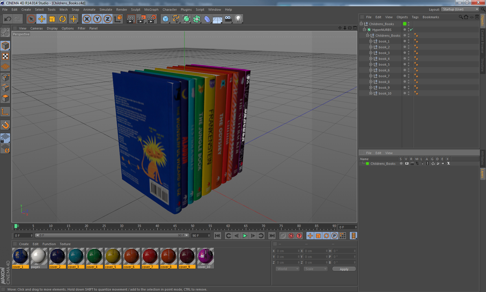 3D model Childrens Books