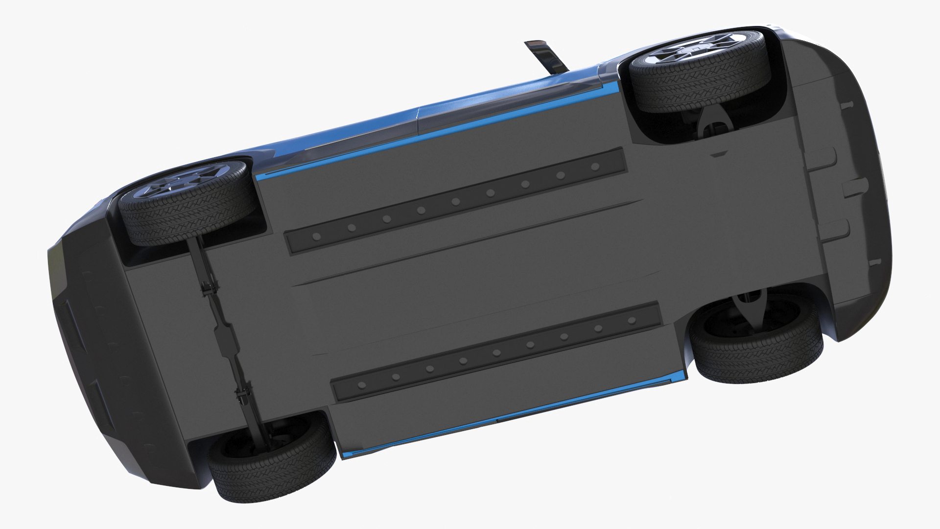KIA EV9 SUV Ocean Blue 3D