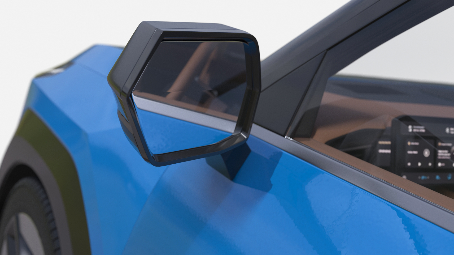 KIA EV9 SUV Ocean Blue 3D