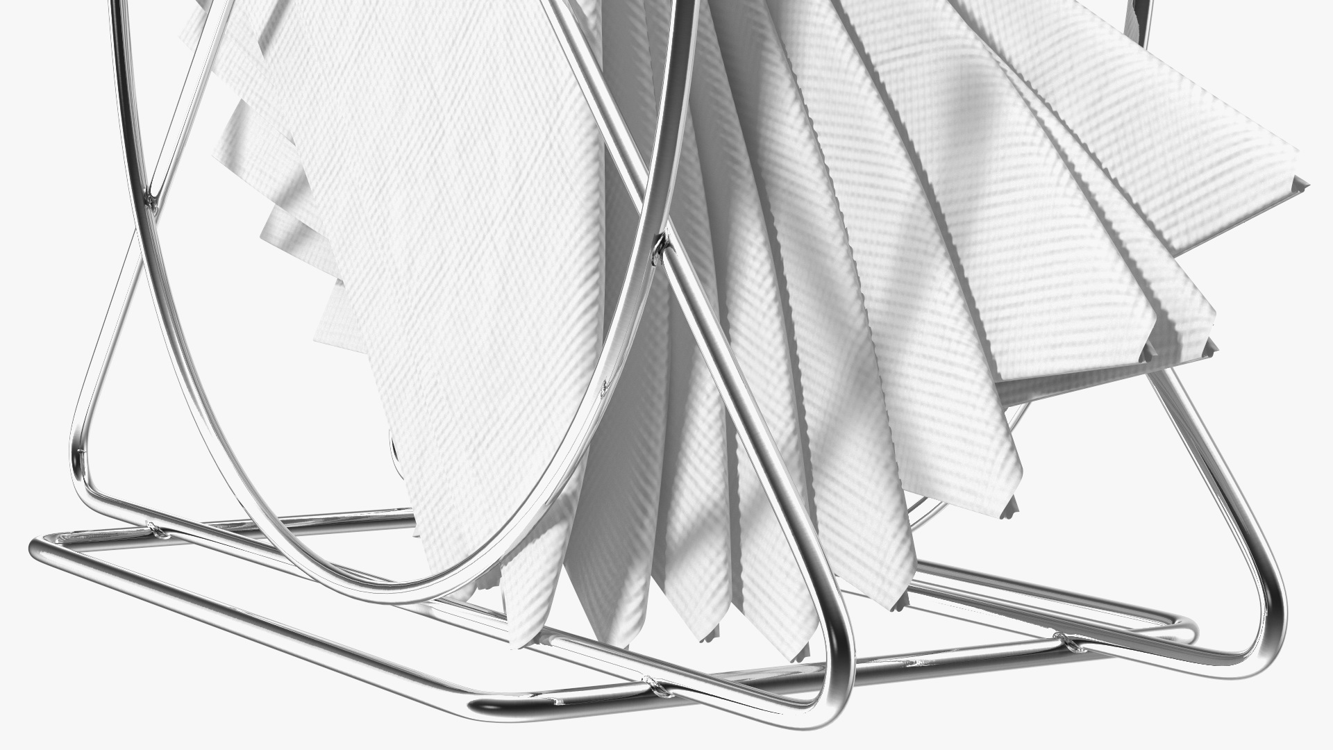 3D Table Napkin Holder with White Napkins model