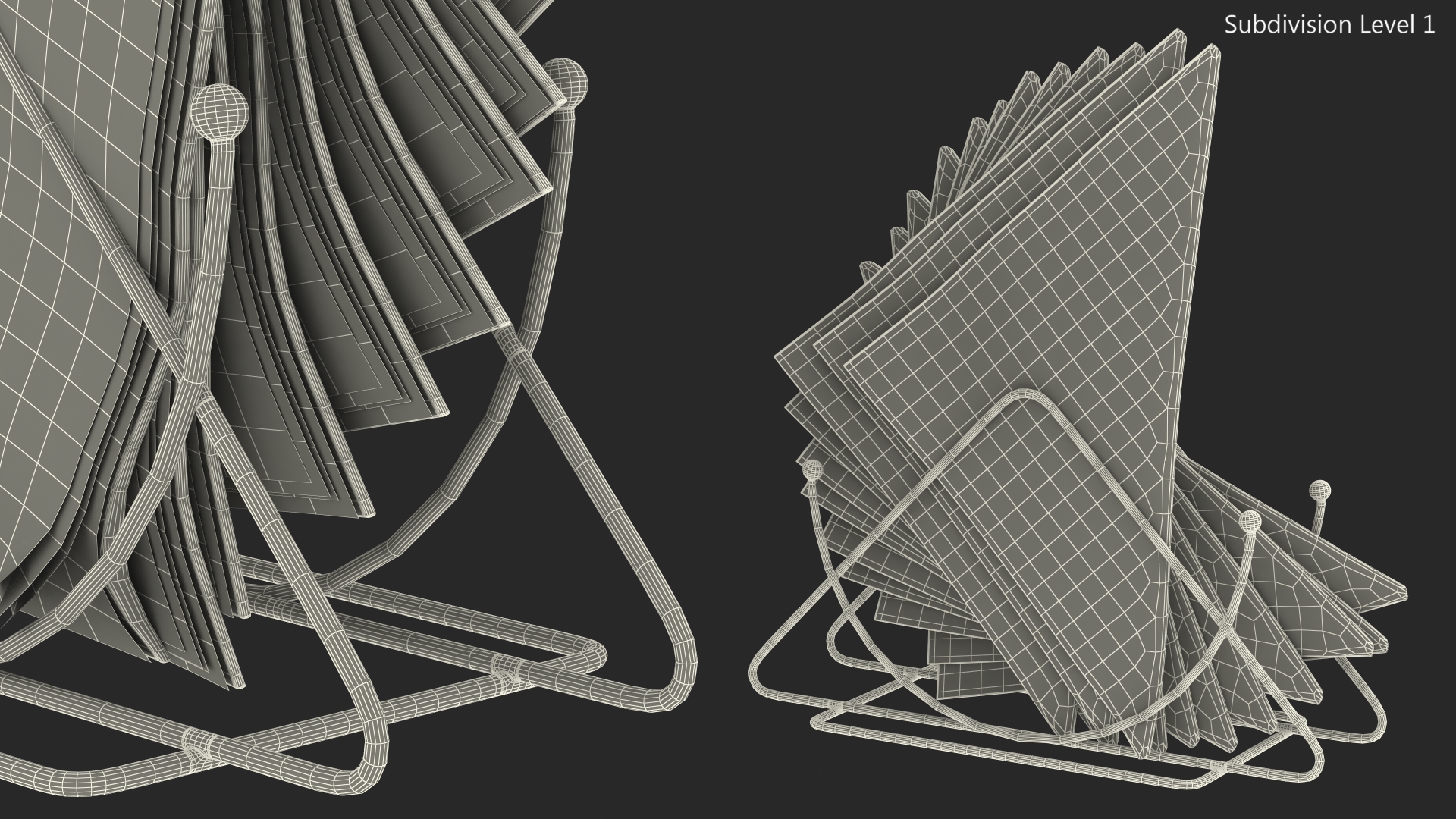 3D Table Napkin Holder with White Napkins model