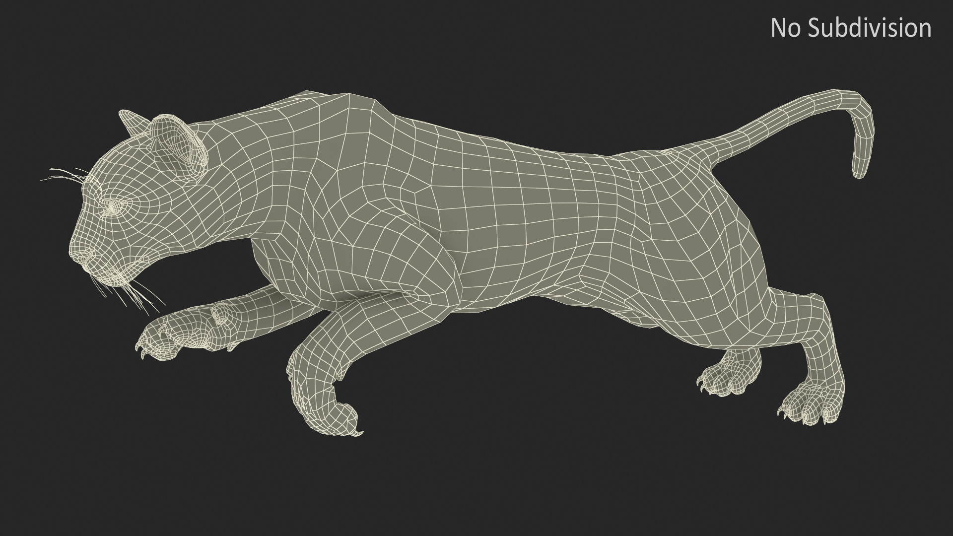 3D Jumping Puma Fur