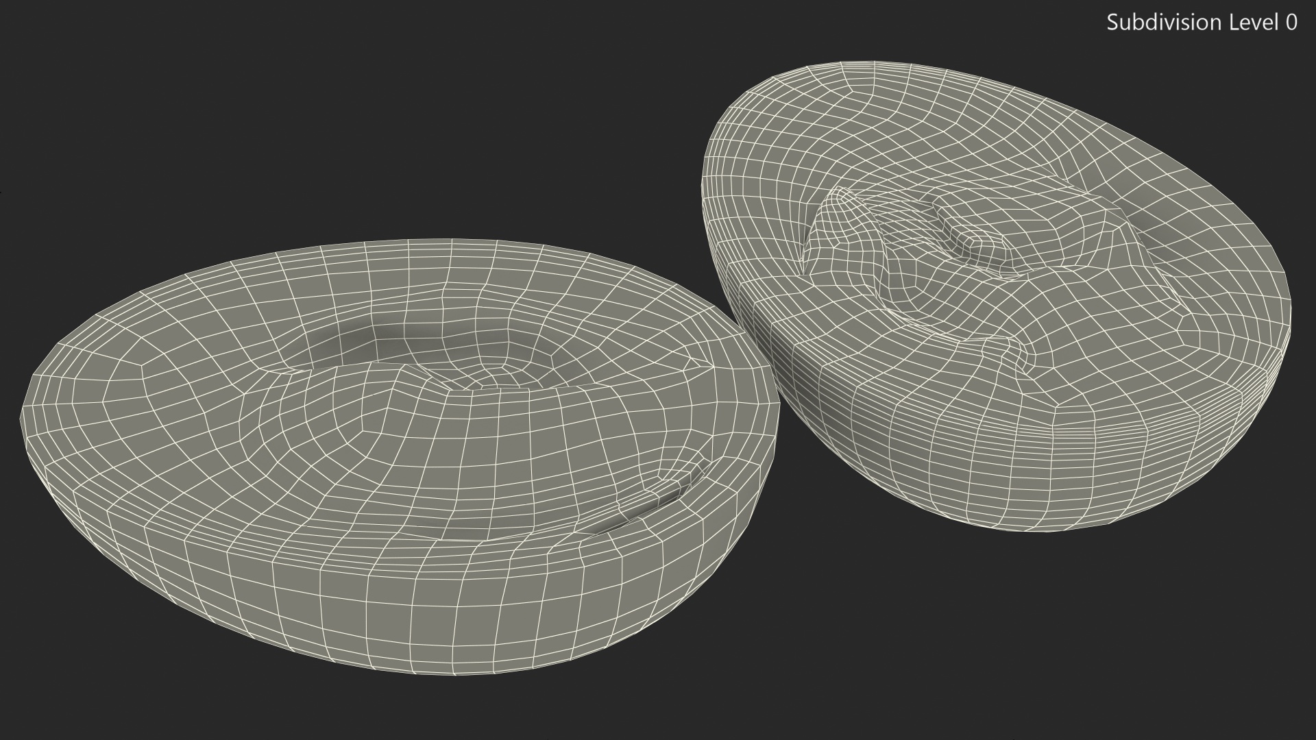 Hard Boiled Egg Halves 3D
