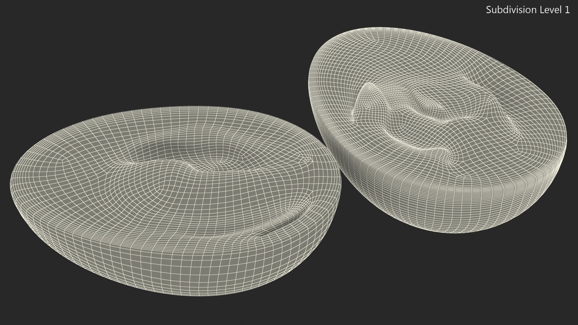 Hard Boiled Egg Halves 3D